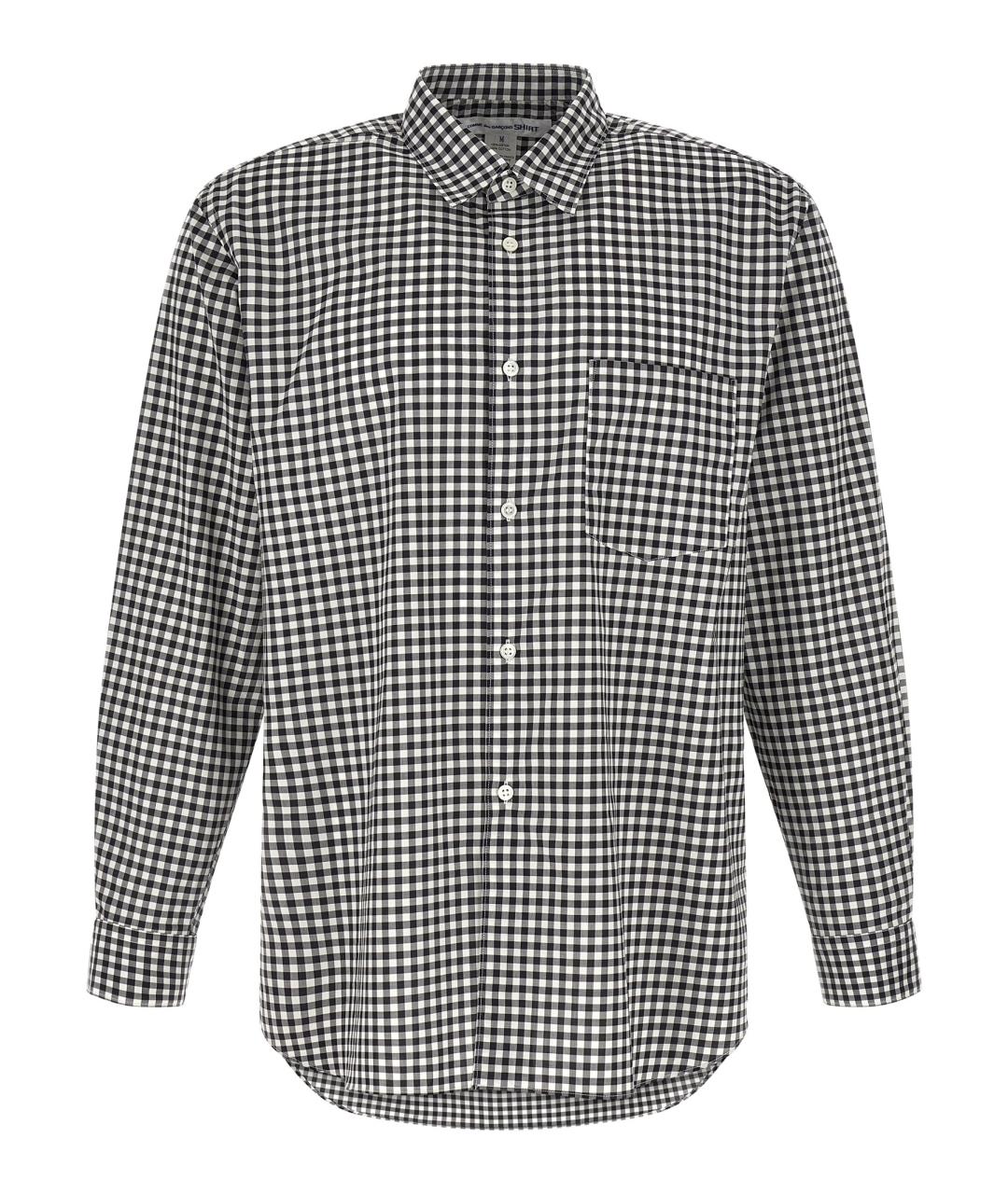 COMME DES GARÇONS SHIRT Черная хлопковая кэжуал рубашка, фото 1