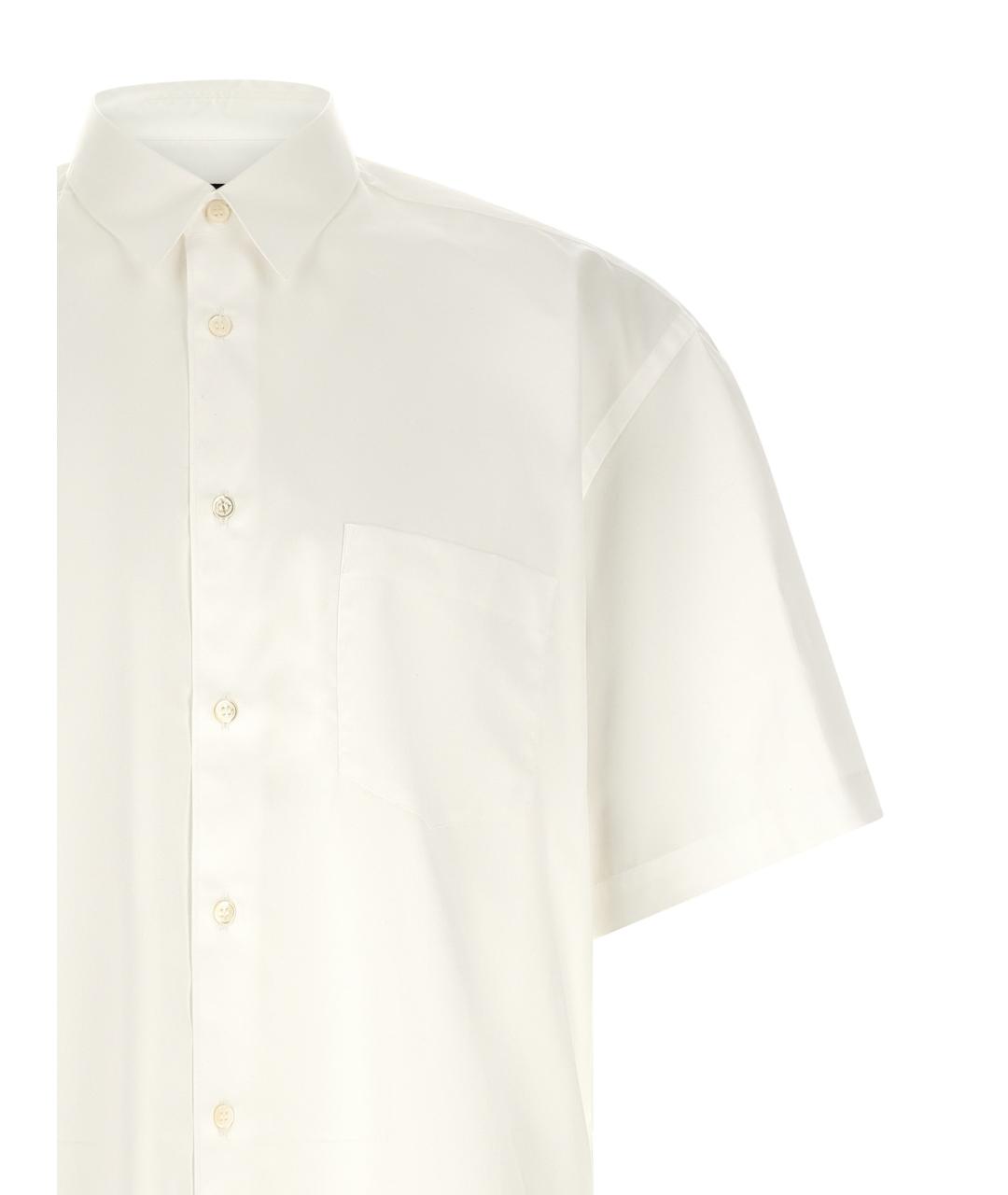 COMME DES GARÇONS HOMME PLUS Белая хлопковая кэжуал рубашка, фото 3