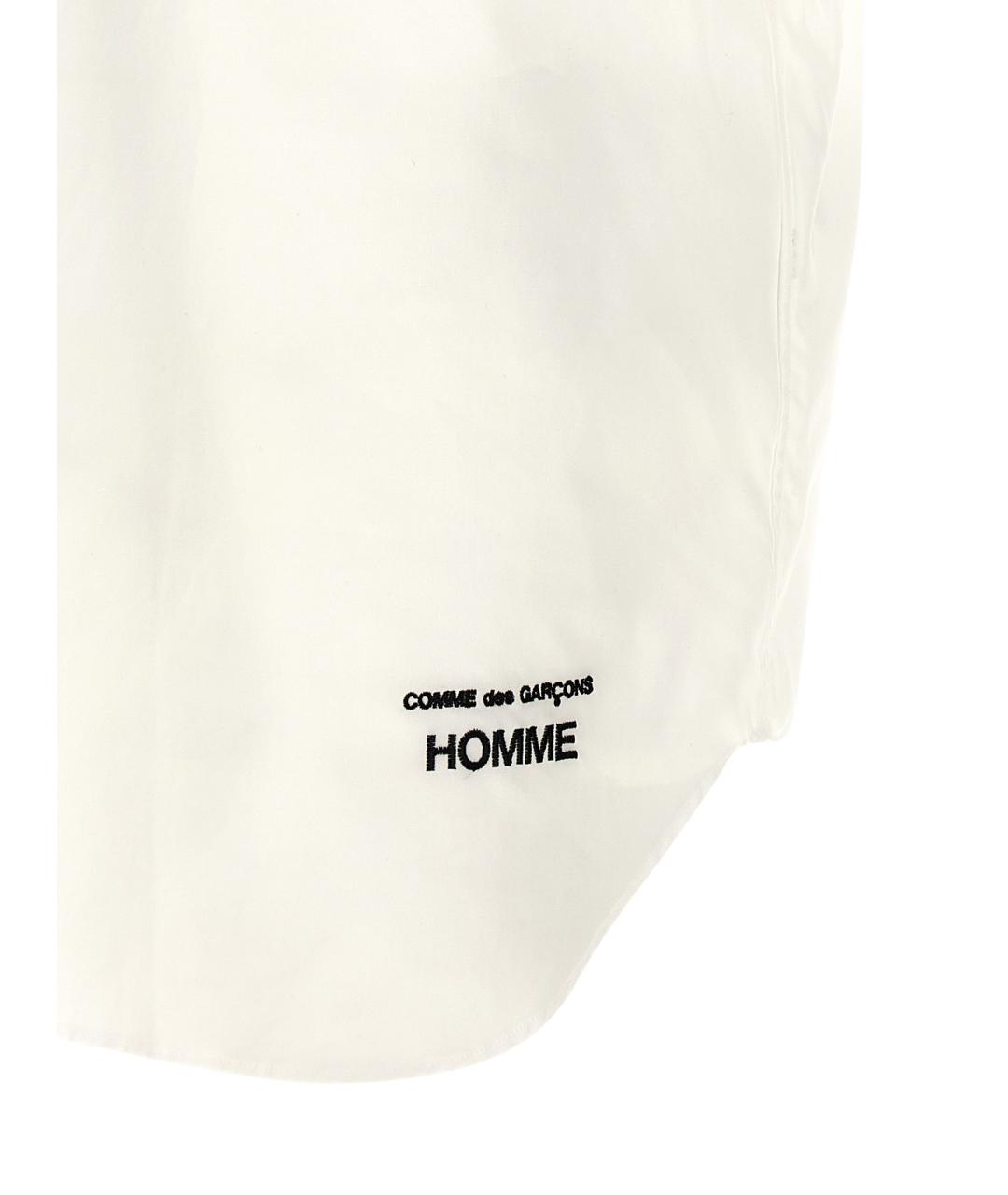 COMME DES GARÇONS HOMME PLUS Белая хлопковая кэжуал рубашка, фото 4