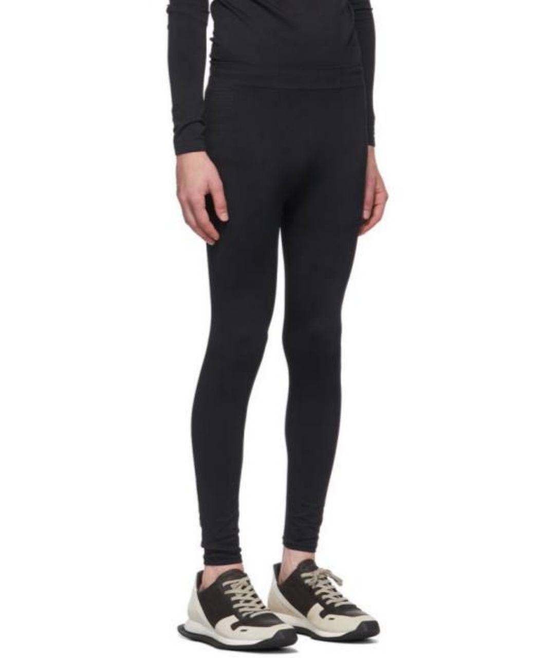 RICK OWENS Черные леггинсы и велосипедки, фото 2