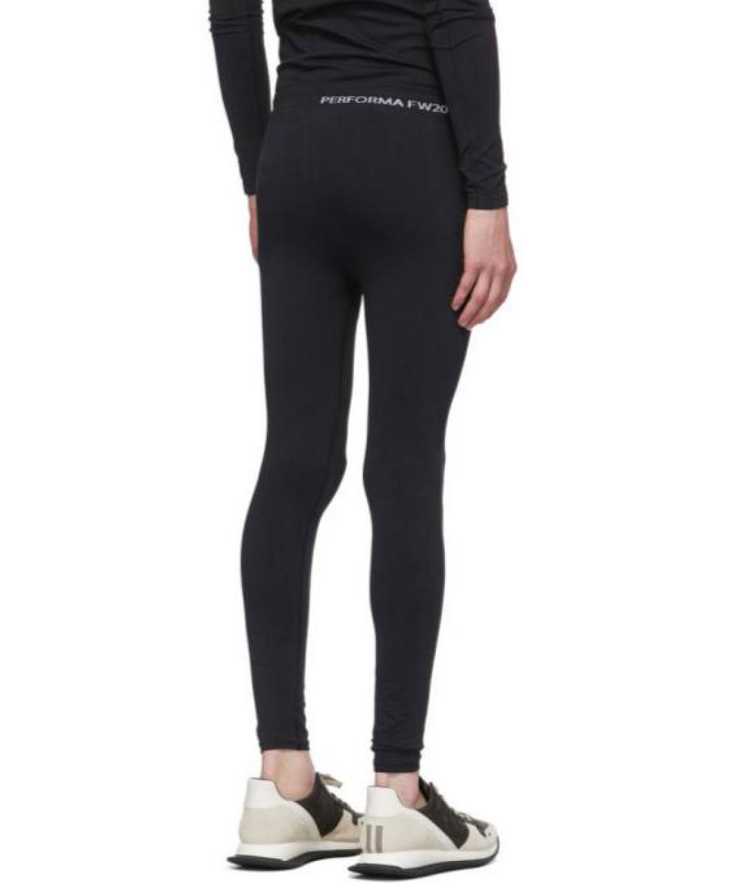 RICK OWENS Черные леггинсы и велосипедки, фото 4