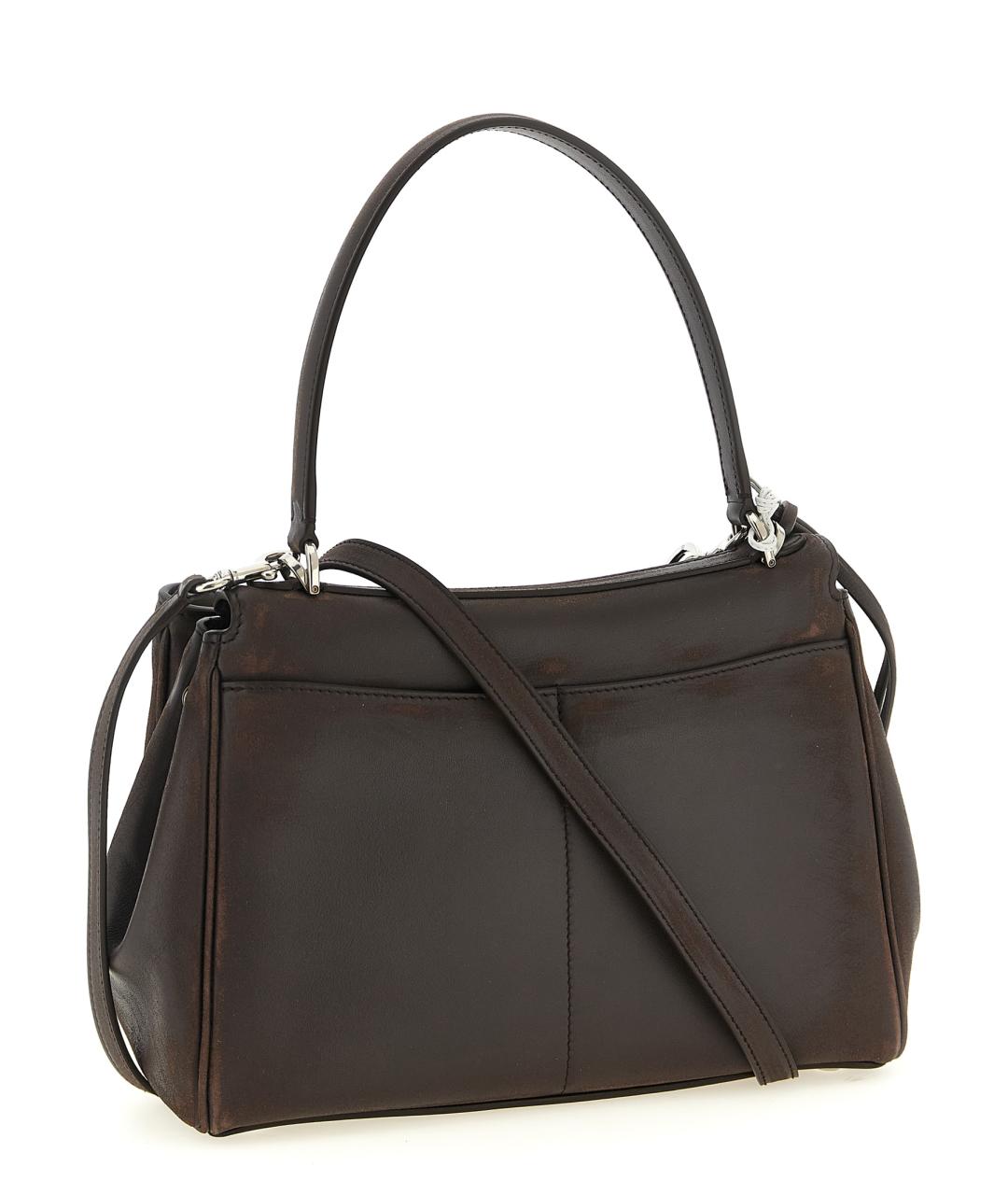 BALENCIAGA Коричневая кожаная сумка тоут, фото 2