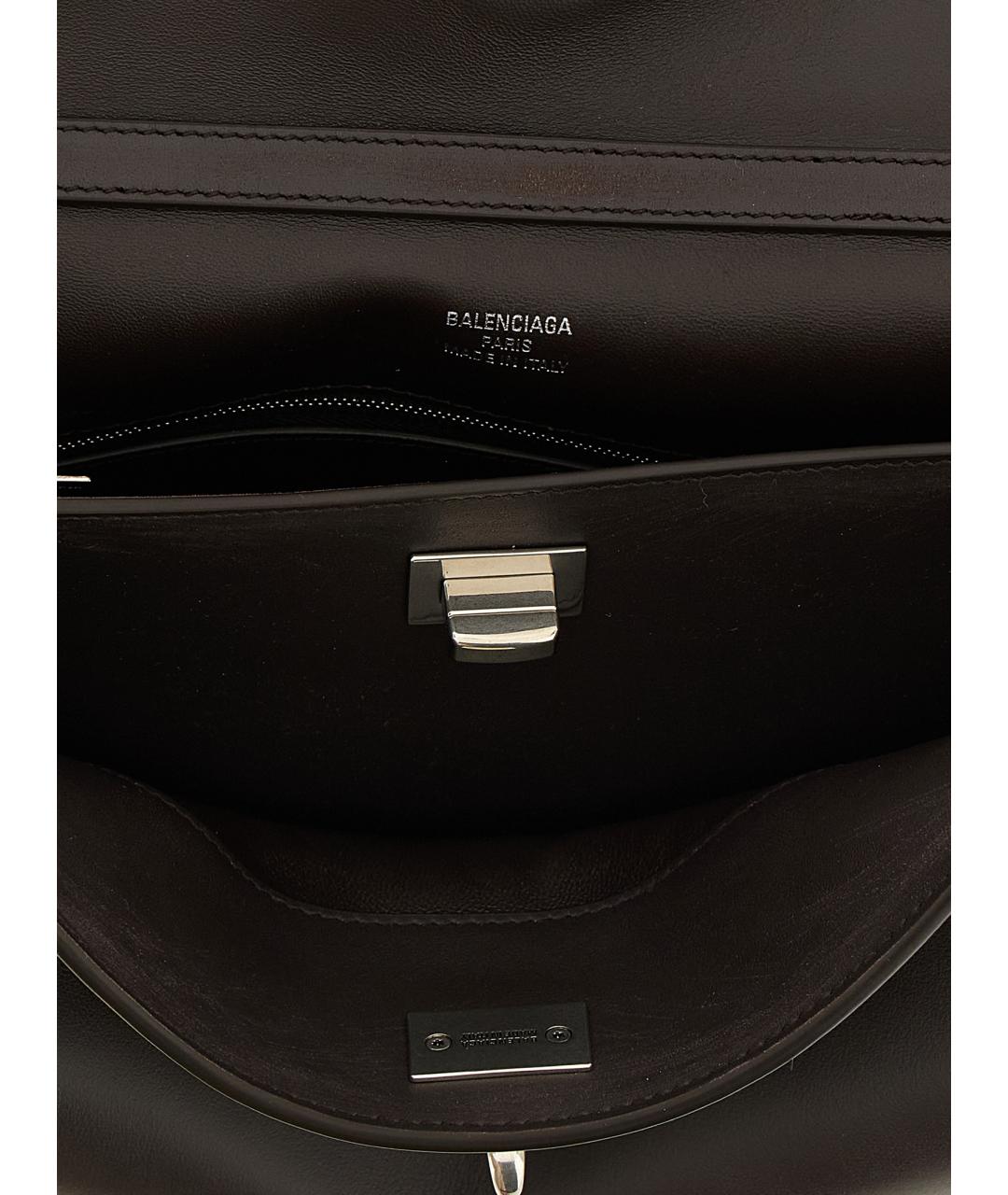 BALENCIAGA Коричневая кожаная сумка тоут, фото 4