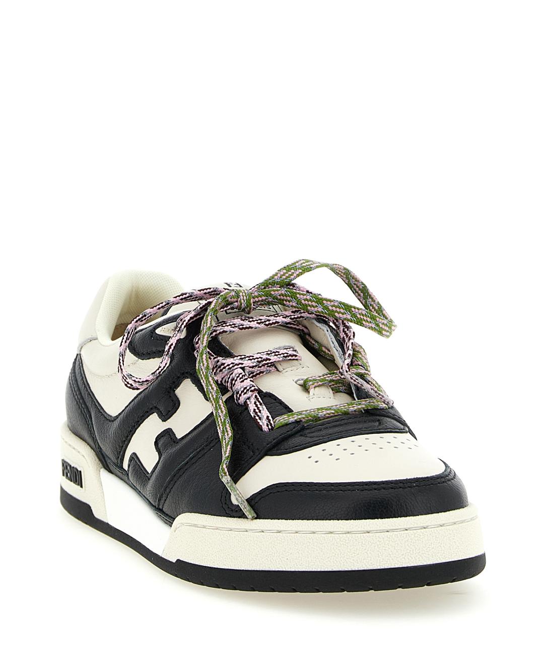 FENDI Белые кожаные кеды, фото 2