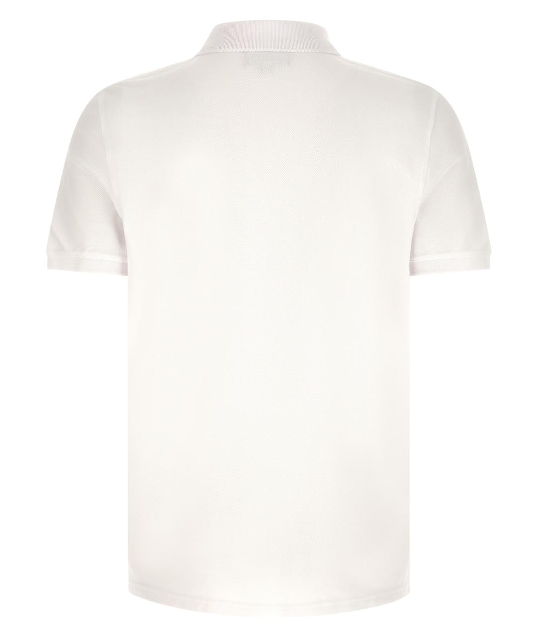 MAISON KITSUNE Белое хлопковое поло с коротким рукавом, фото 2