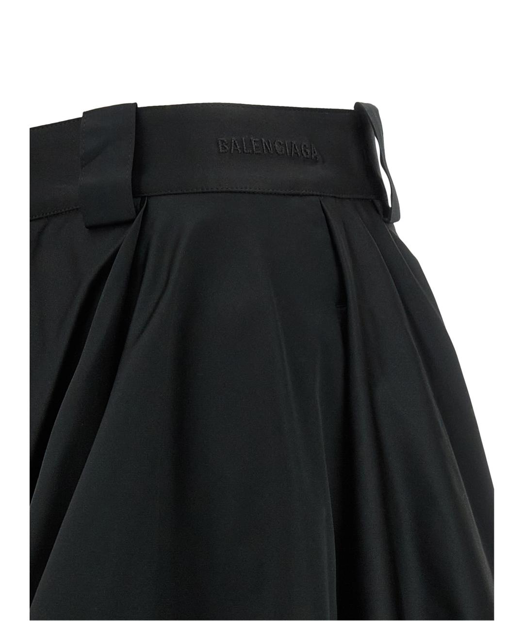 BALENCIAGA Черные полиэстеровые шорты, фото 5