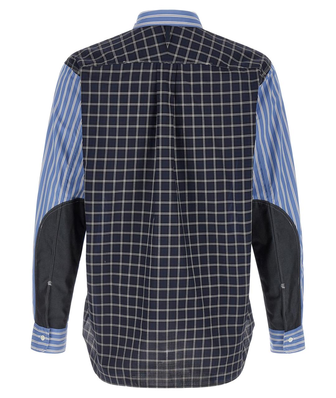 JUNYA WATANABE Синяя хлопковая кэжуал рубашка, фото 2