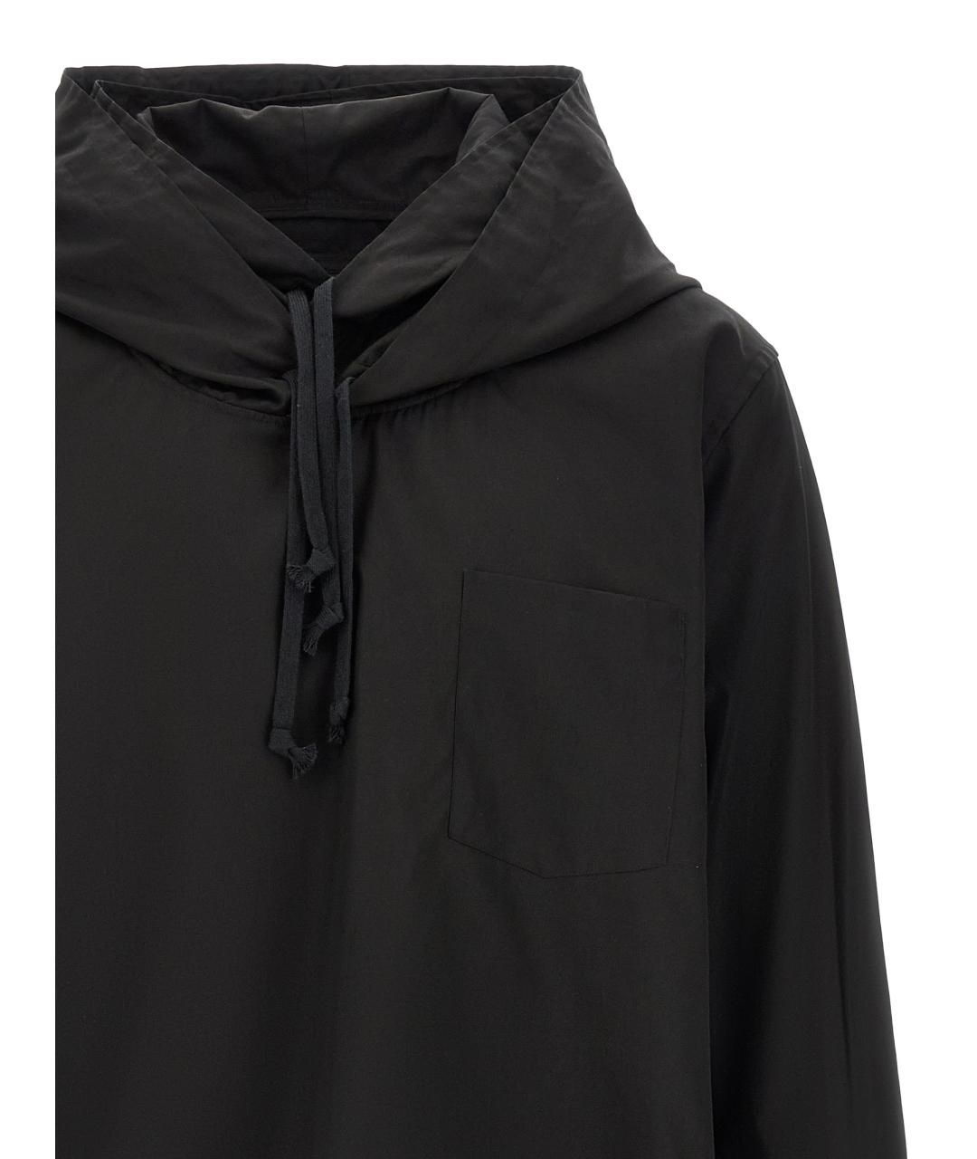 COMME DES GARÇONS HOMME PLUS Черная хлопковая кэжуал рубашка, фото 3