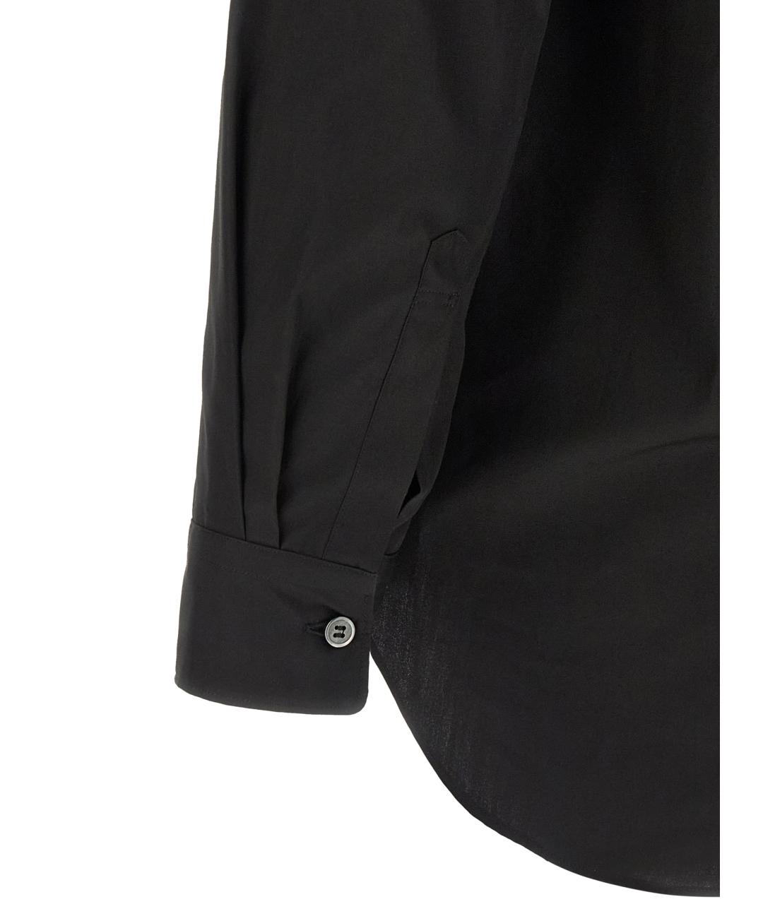 COMME DES GARÇONS HOMME PLUS Черная хлопковая кэжуал рубашка, фото 4