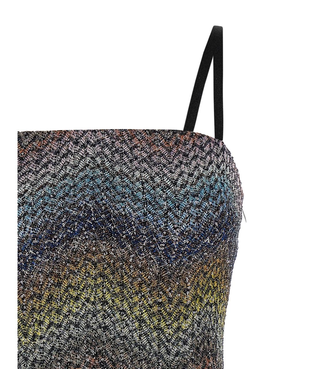 MISSONI Мульти вискозное коктейльное платье, фото 3