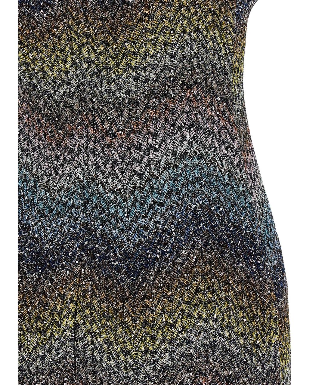 MISSONI Мульти вискозное коктейльное платье, фото 4