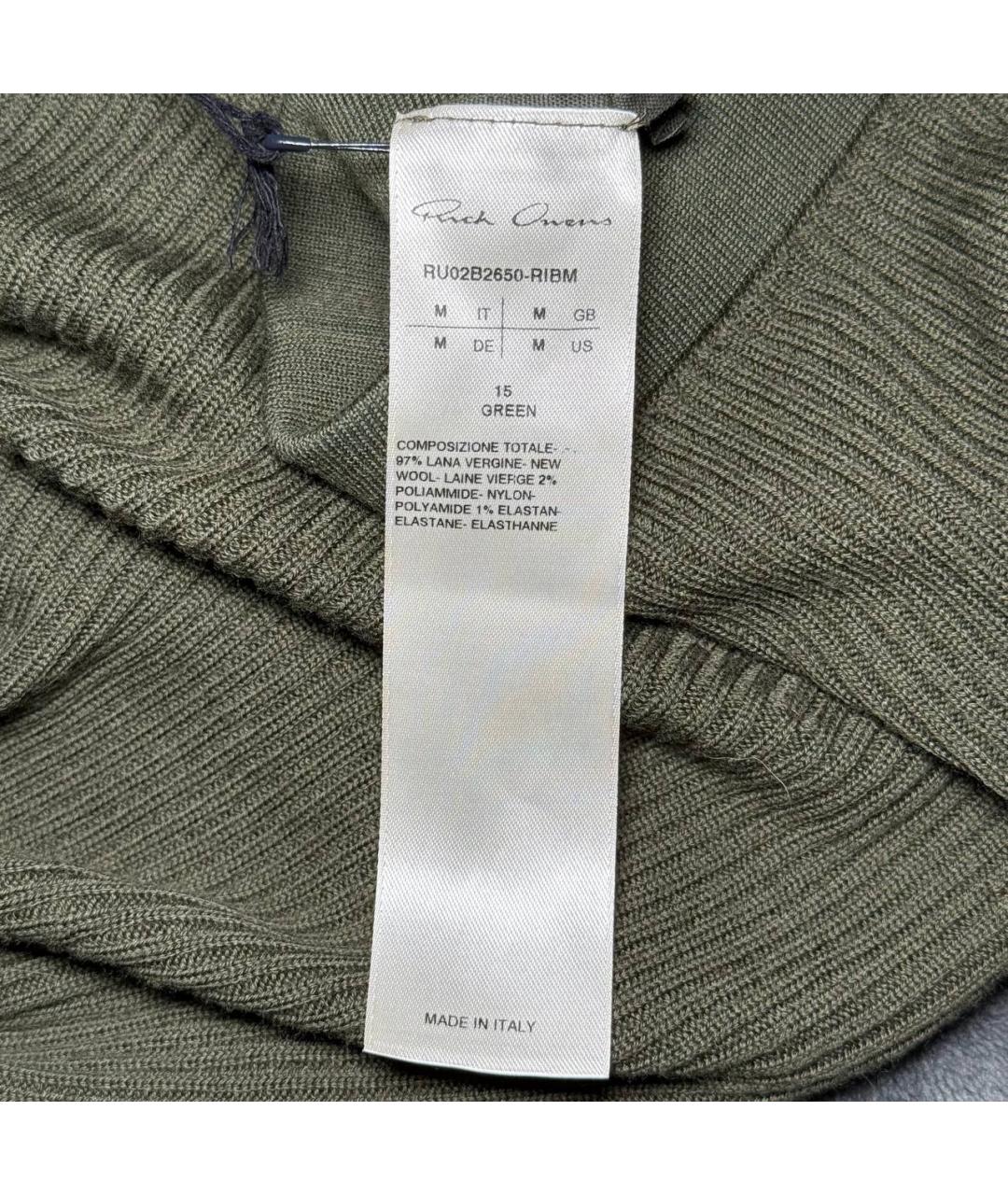 RICK OWENS Зеленые леггинсы и велосипедки, фото 9