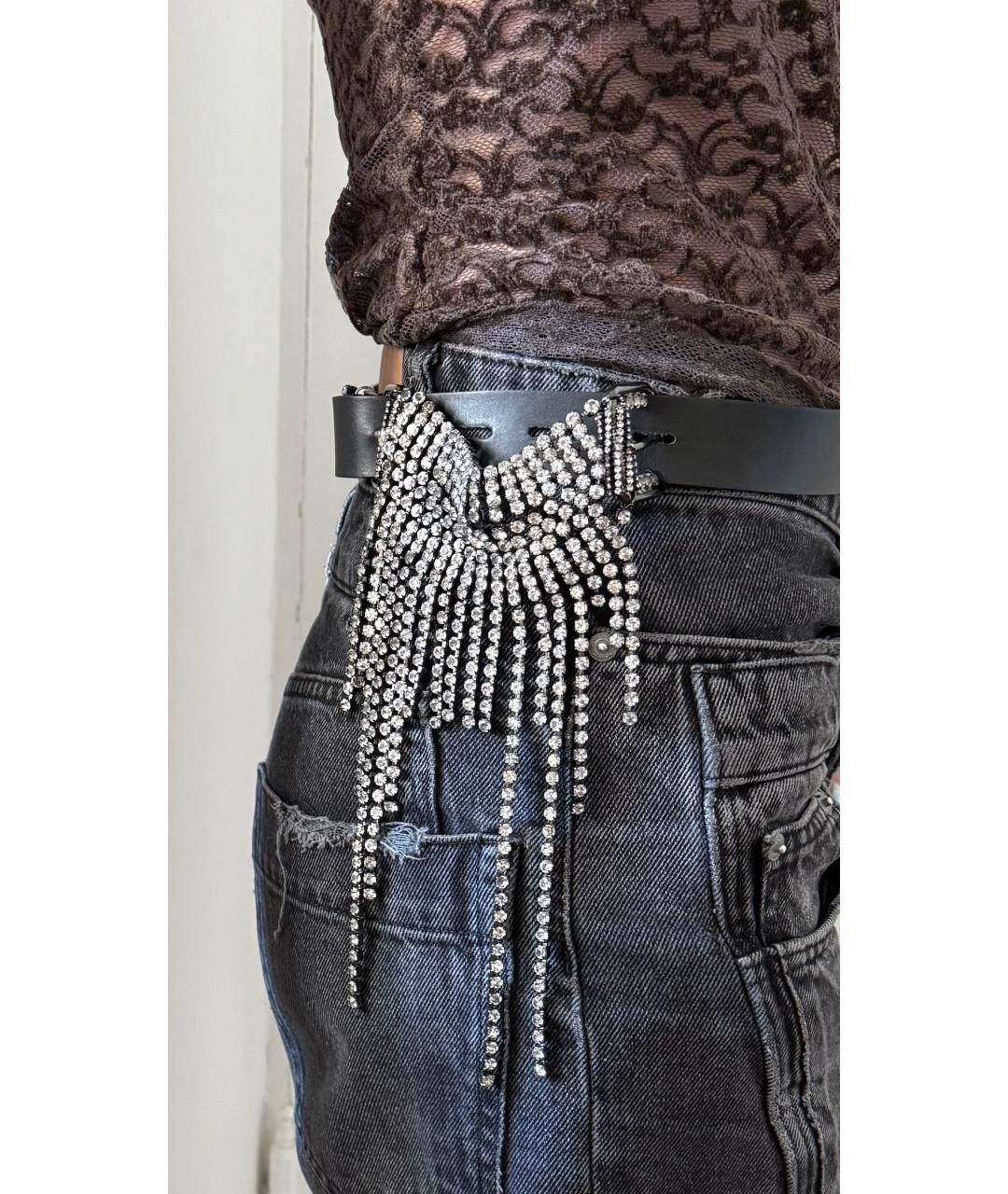 LA PERLA Черный кожаный ремень, фото 2