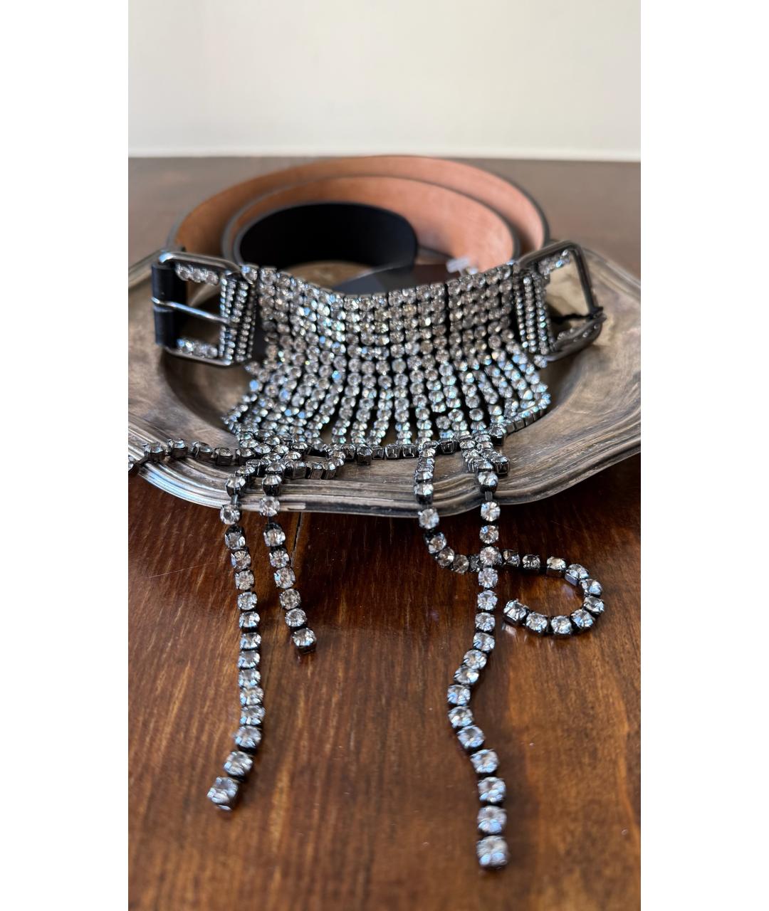 LA PERLA Черный кожаный ремень, фото 3