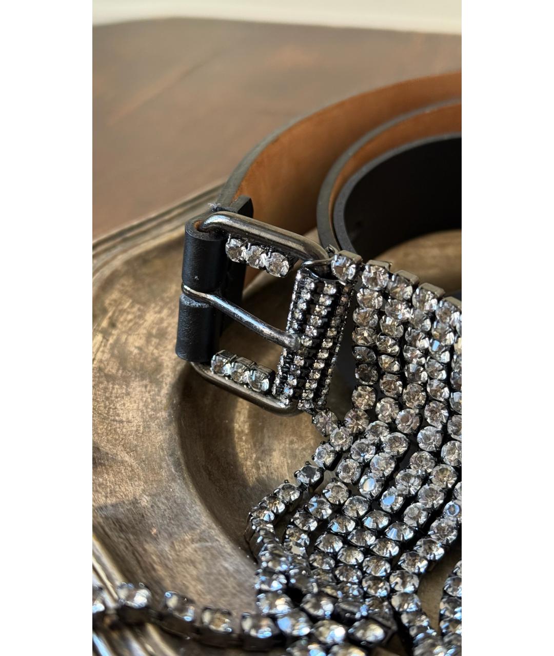 LA PERLA Черный кожаный ремень, фото 5