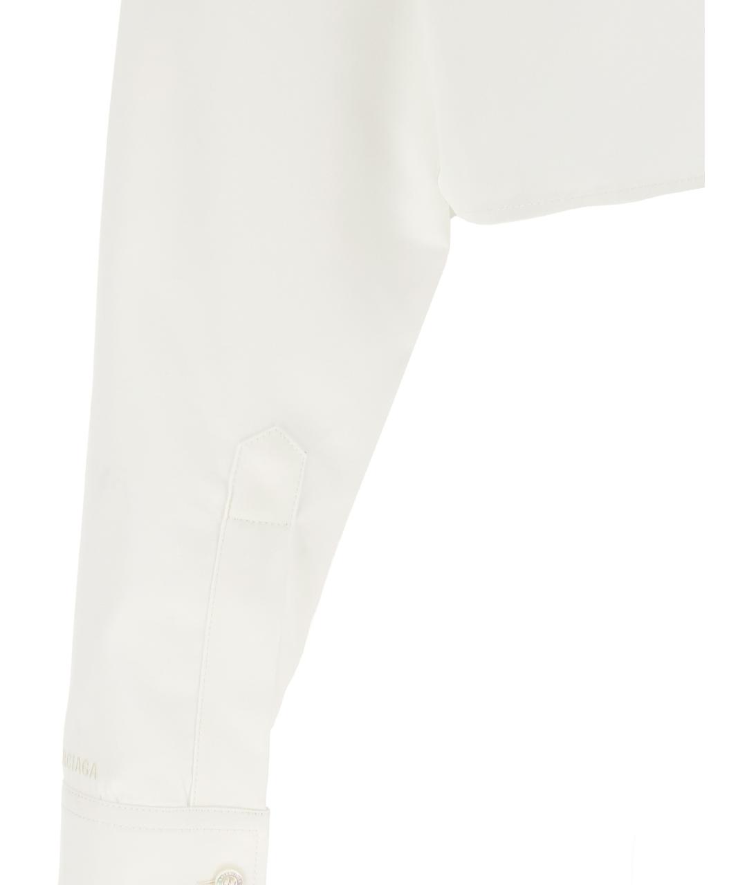 BALENCIAGA Белая хлопковая рубашка, фото 4