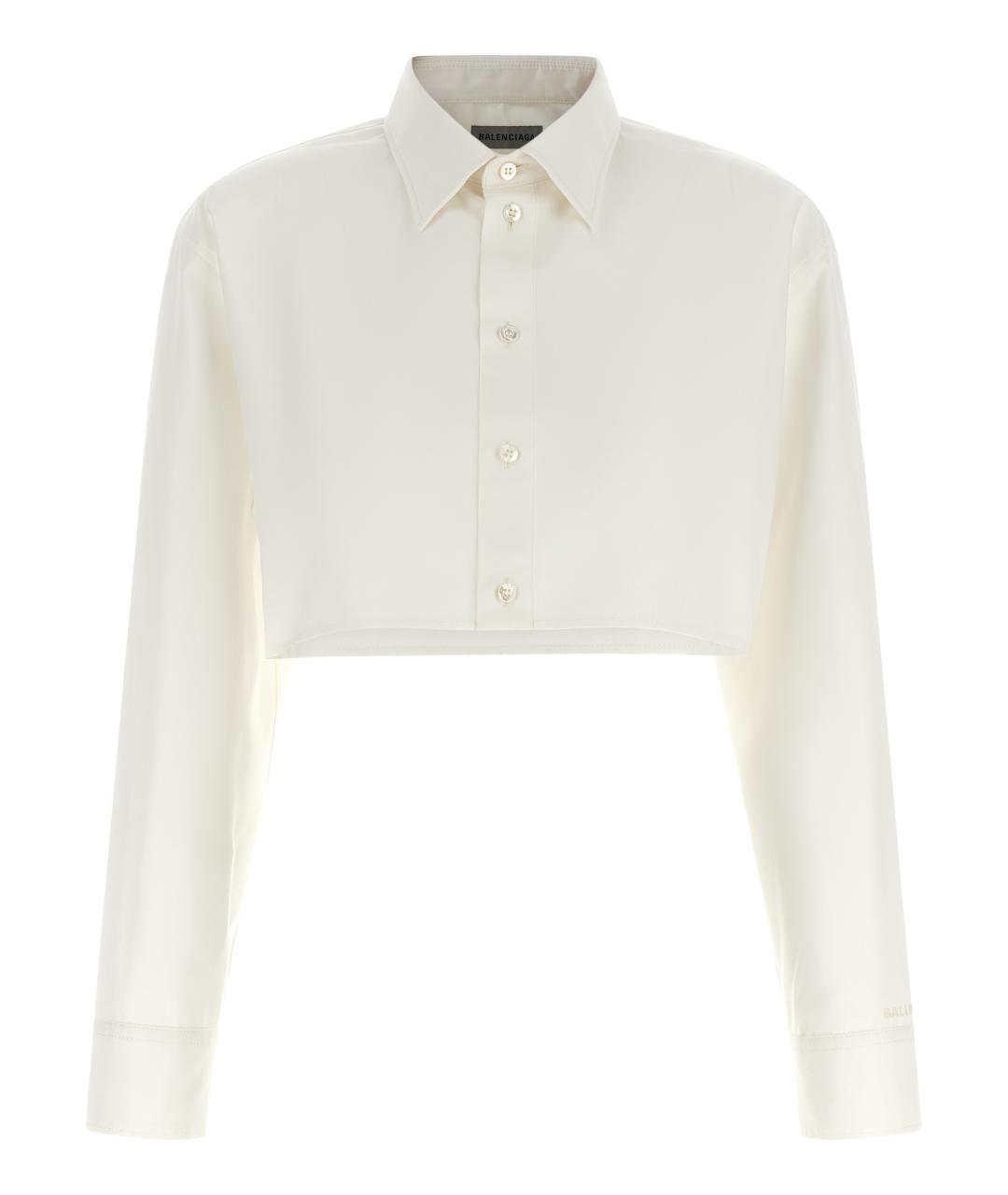 BALENCIAGA Белая хлопковая рубашка, фото 1