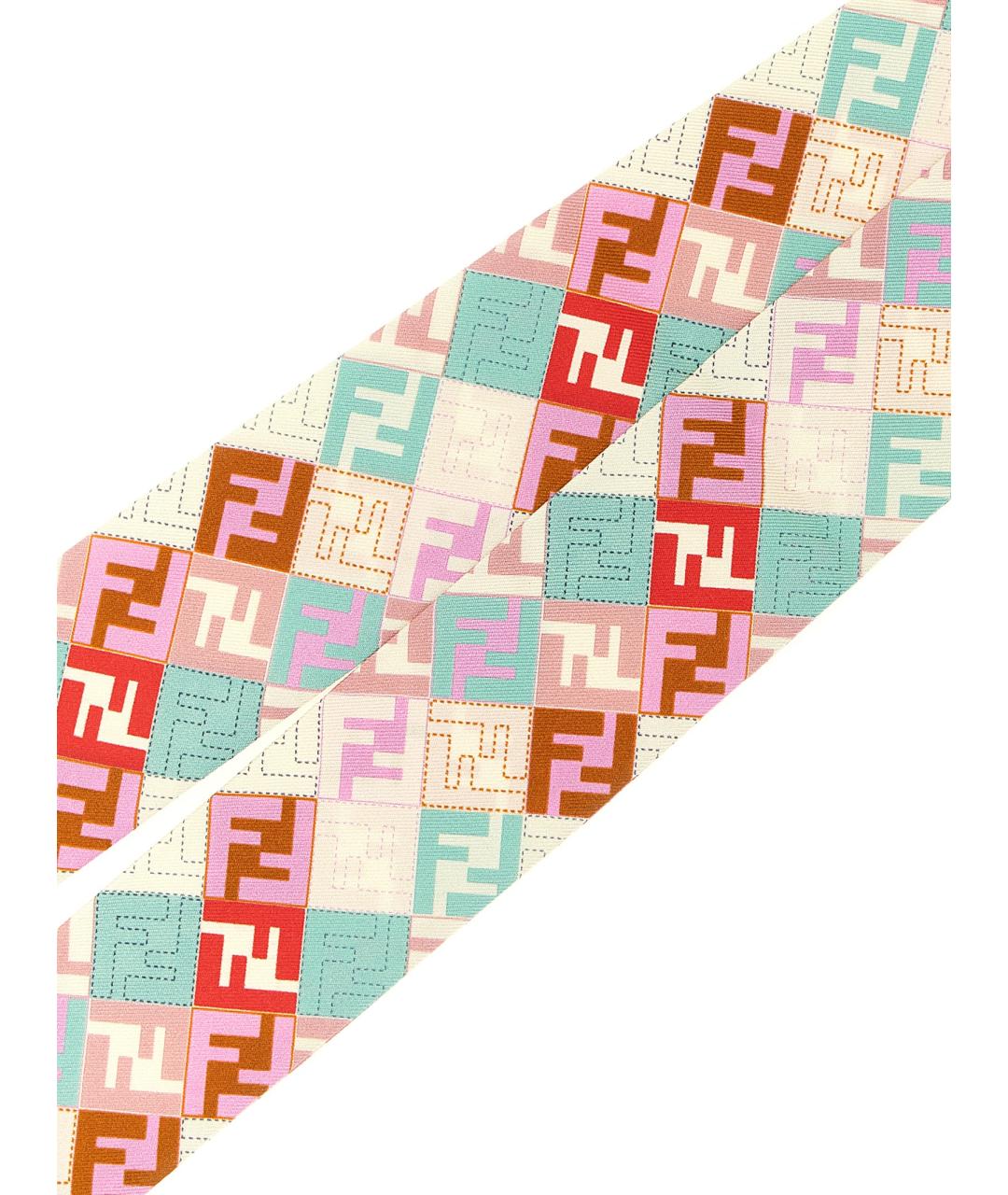 FENDI Мульти шелковый шарф, фото 3