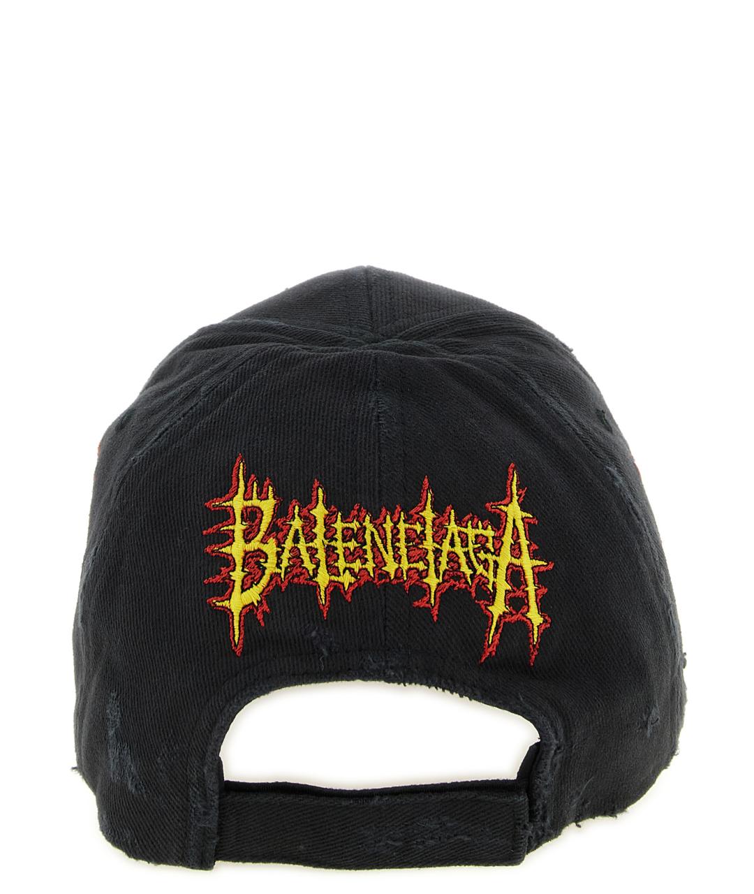 BALENCIAGA Черная хлопковая кепка/бейсболка, фото 3