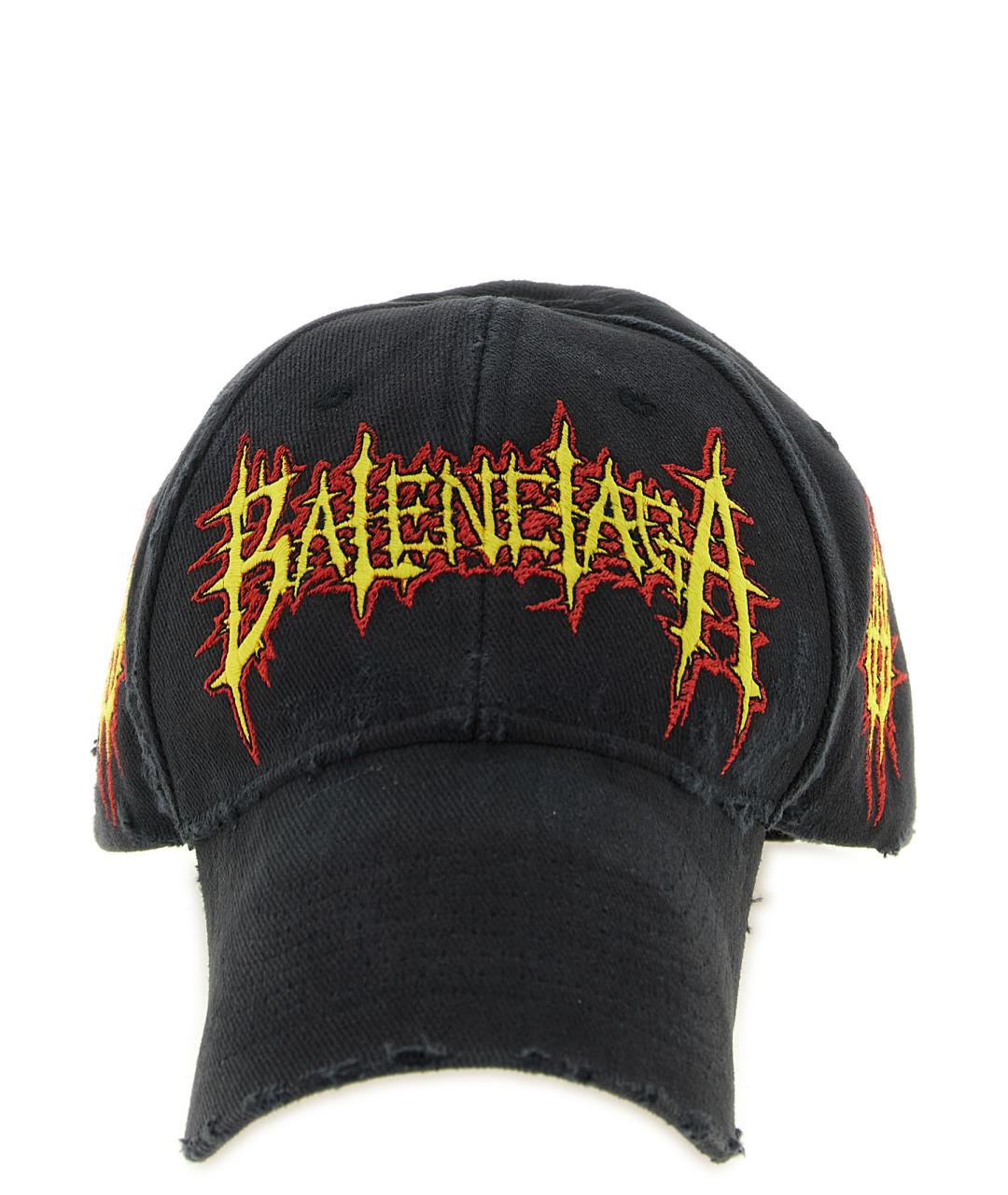 BALENCIAGA Черная хлопковая кепка/бейсболка, фото 1