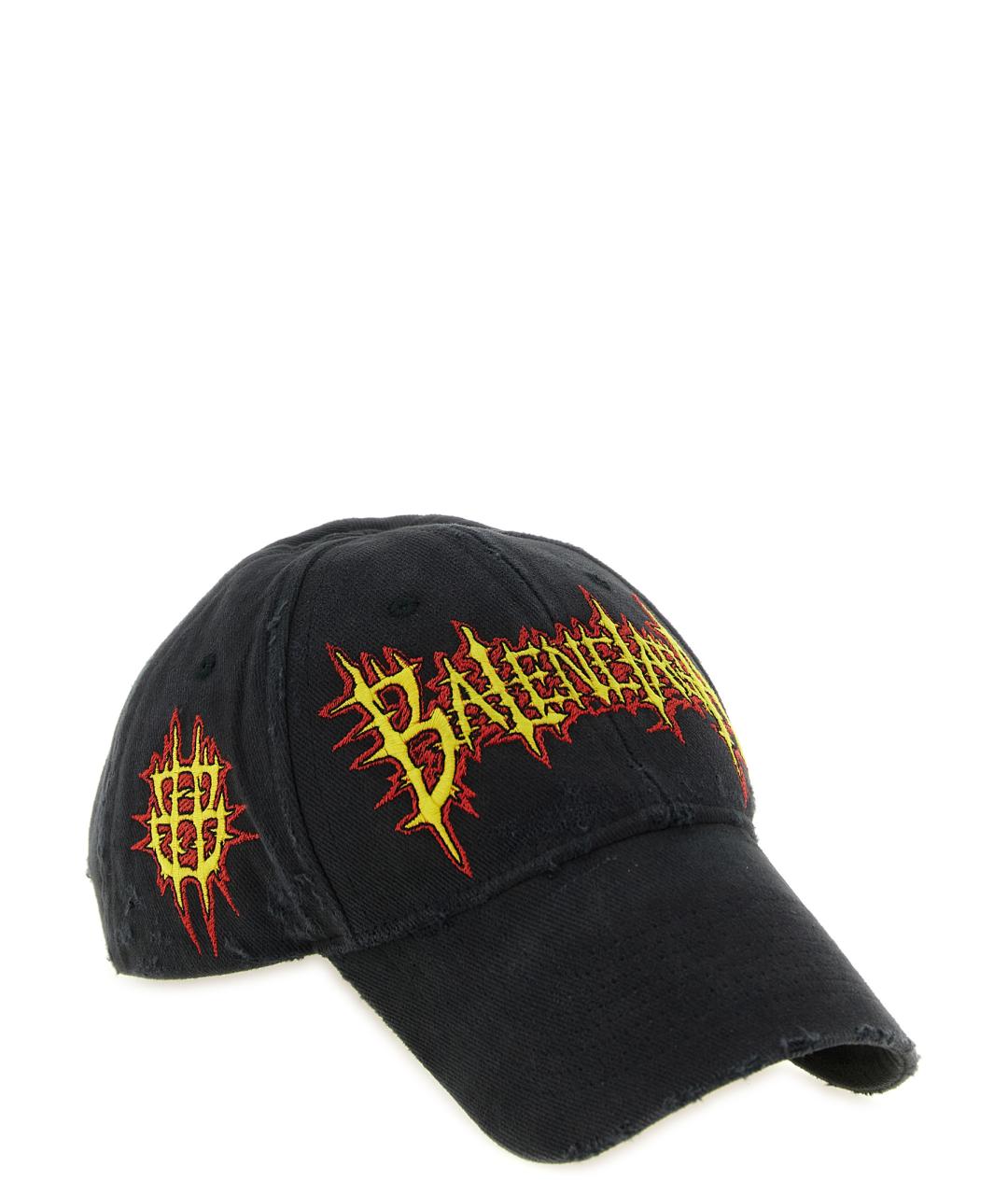 BALENCIAGA Черная хлопковая кепка/бейсболка, фото 2