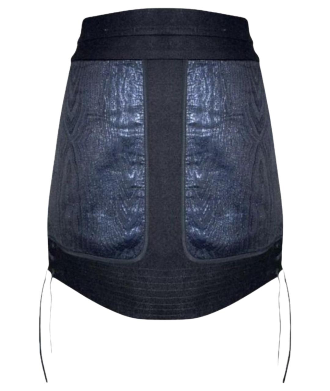 DIESEL Мульти шерстяная юбка мини, фото 1