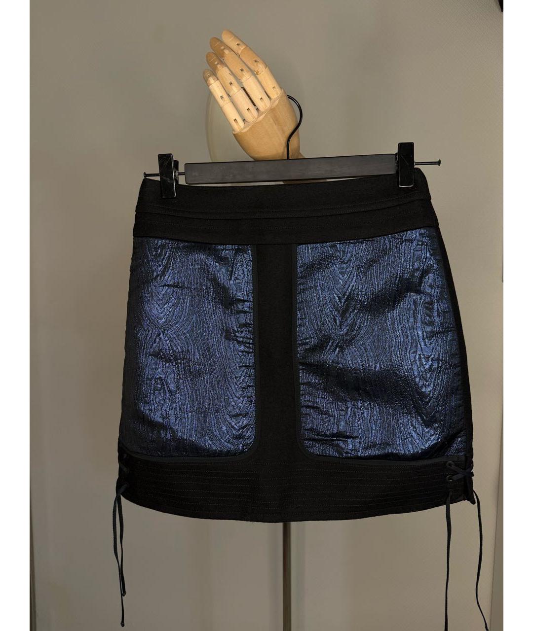 DIESEL Мульти шерстяная юбка мини, фото 3
