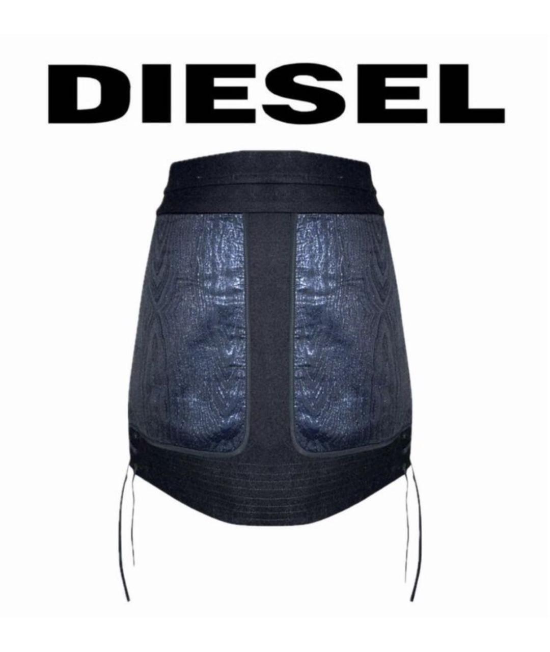 DIESEL Мульти шерстяная юбка мини, фото 9