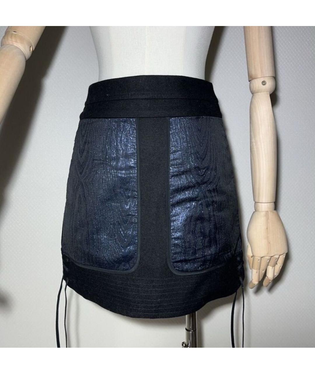 DIESEL Мульти шерстяная юбка мини, фото 8