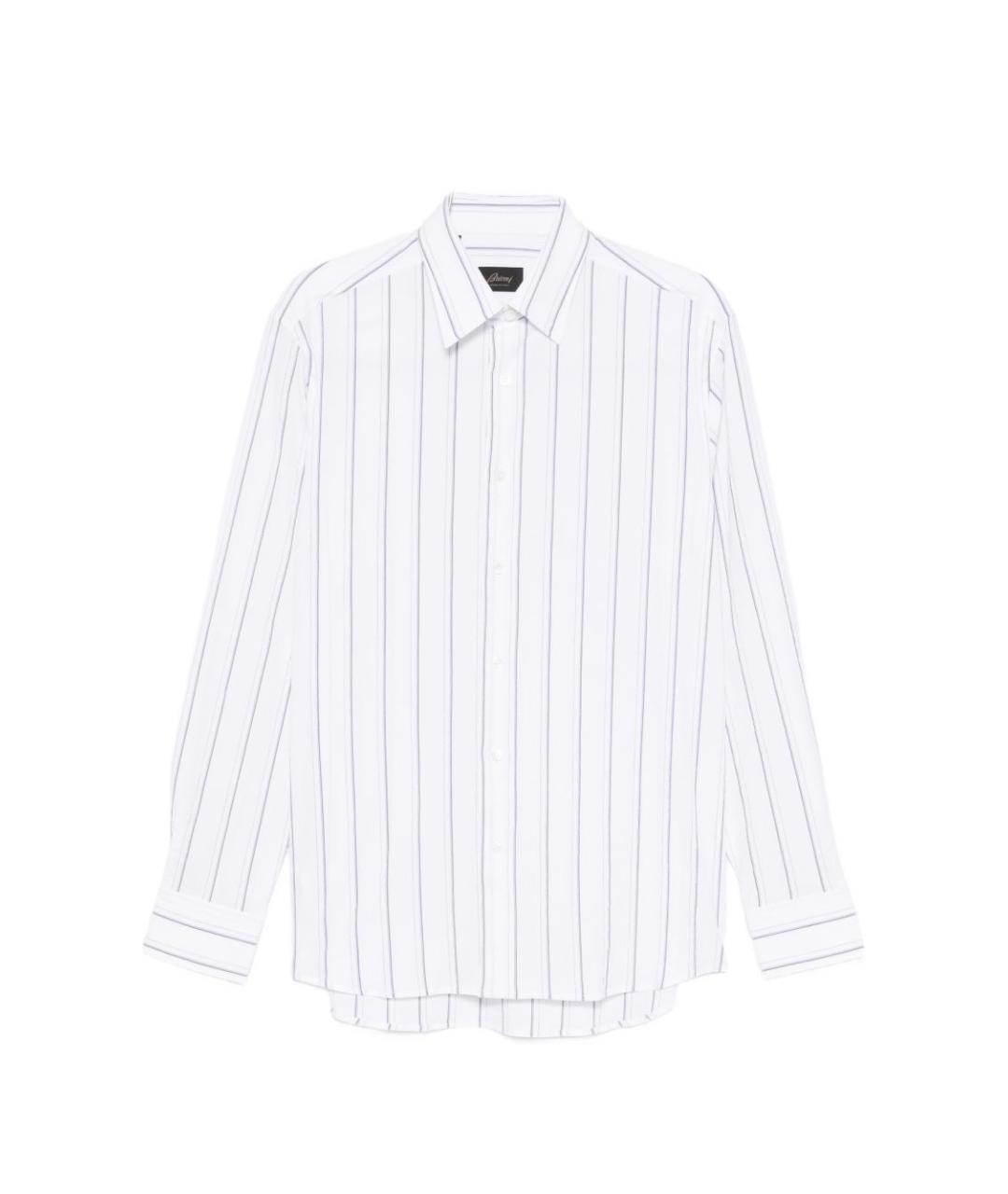 BRIONI Белая хлопковая кэжуал рубашка, фото 1