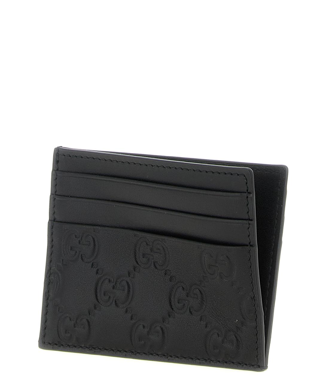 GUCCI Черный кожаный кардхолдер, фото 3