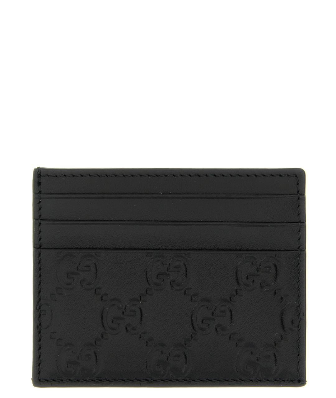 GUCCI Черный кожаный кардхолдер, фото 1