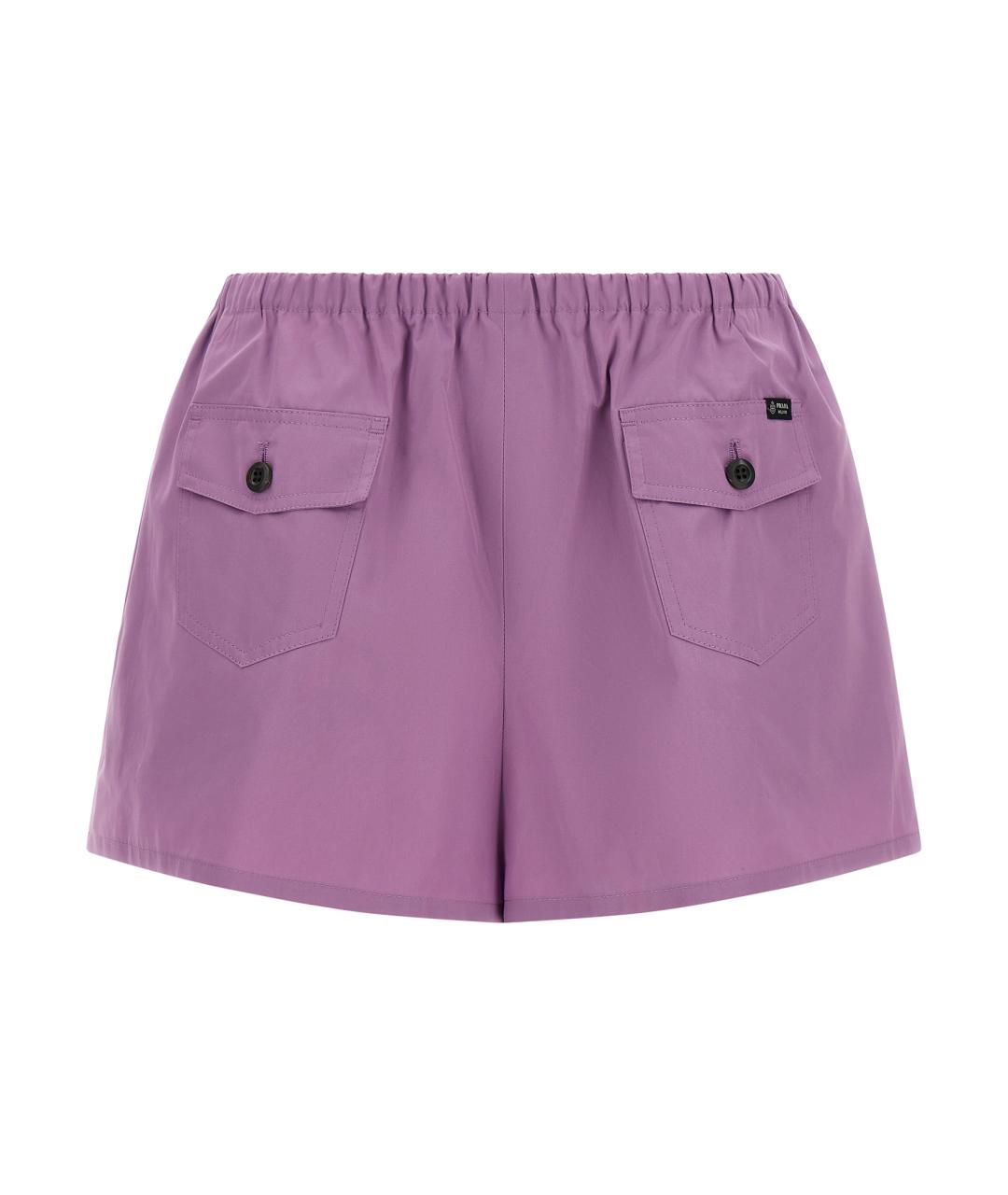 PRADA Фиолетовые хлопковые шорты, фото 1