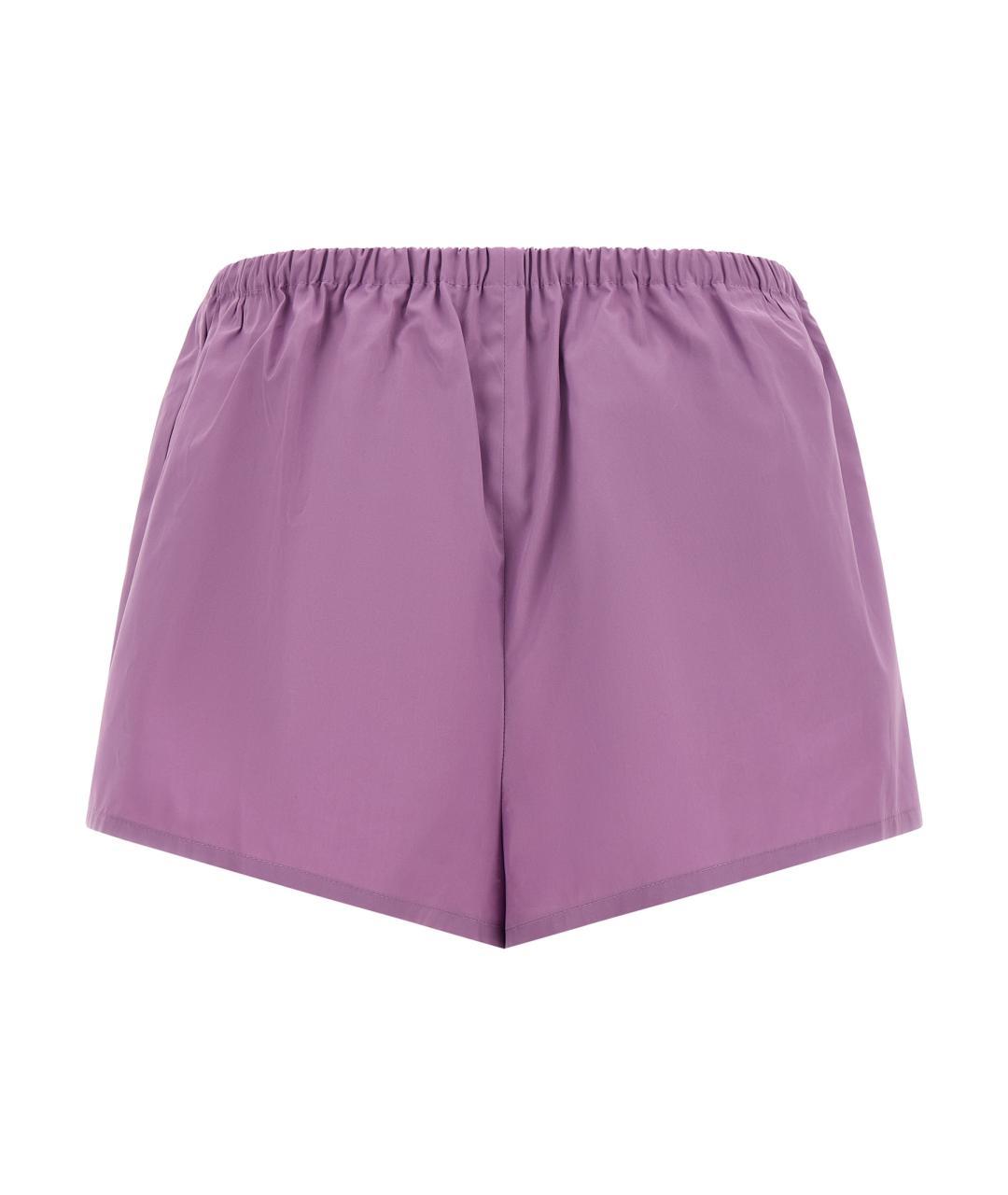 PRADA Фиолетовые хлопковые шорты, фото 2