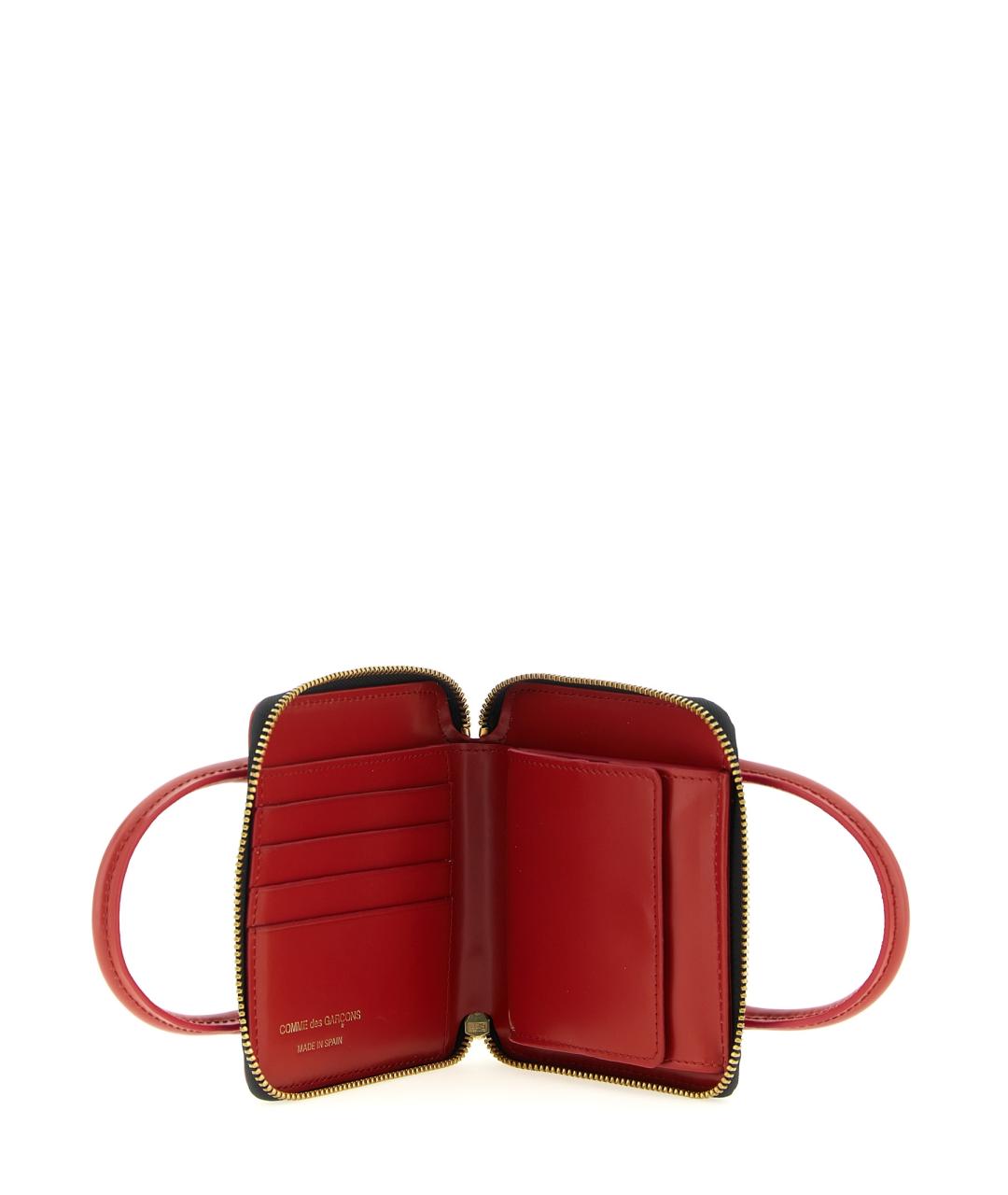 COMME DES GARÇONS WALLET Красный кожаный кошелек, фото 3