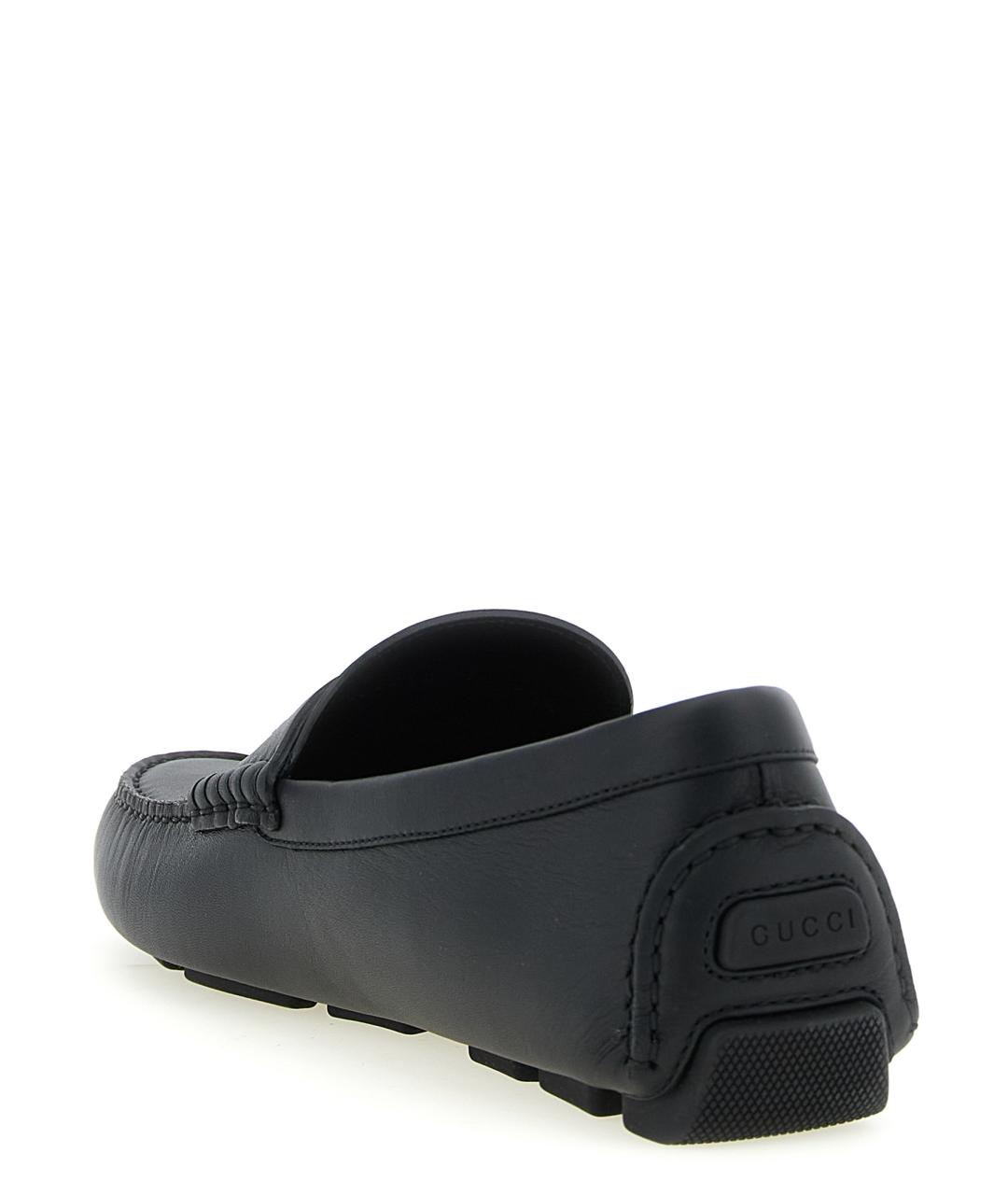 GUCCI Черные кожаные лоферы, фото 3