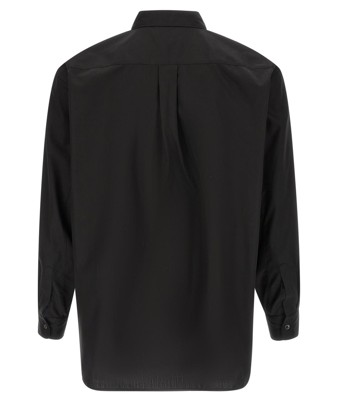 COMME DES GARÇONS HOMME PLUS Черная хлопковая кэжуал рубашка, фото 2