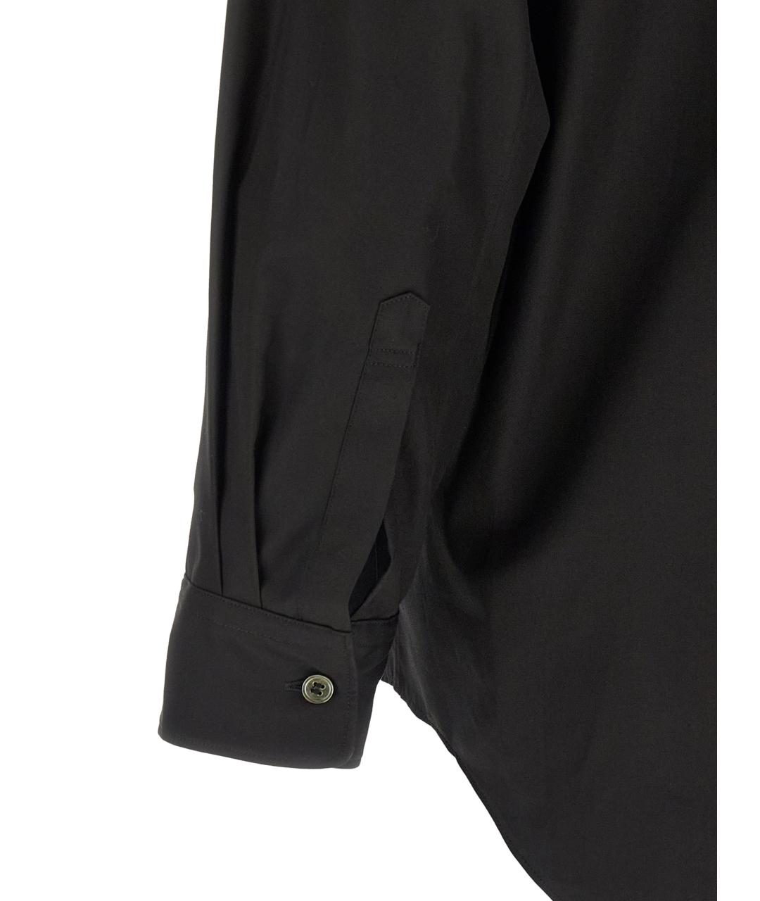 COMME DES GARÇONS HOMME PLUS Черная хлопковая кэжуал рубашка, фото 4