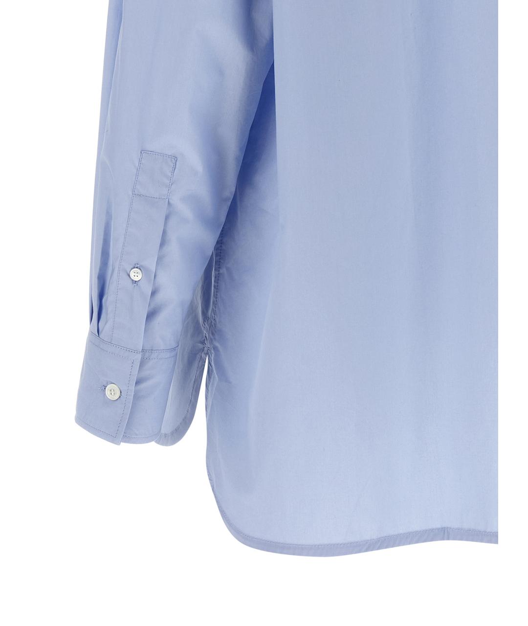 MAISON KITSUNE Синяя хлопковая рубашка, фото 4