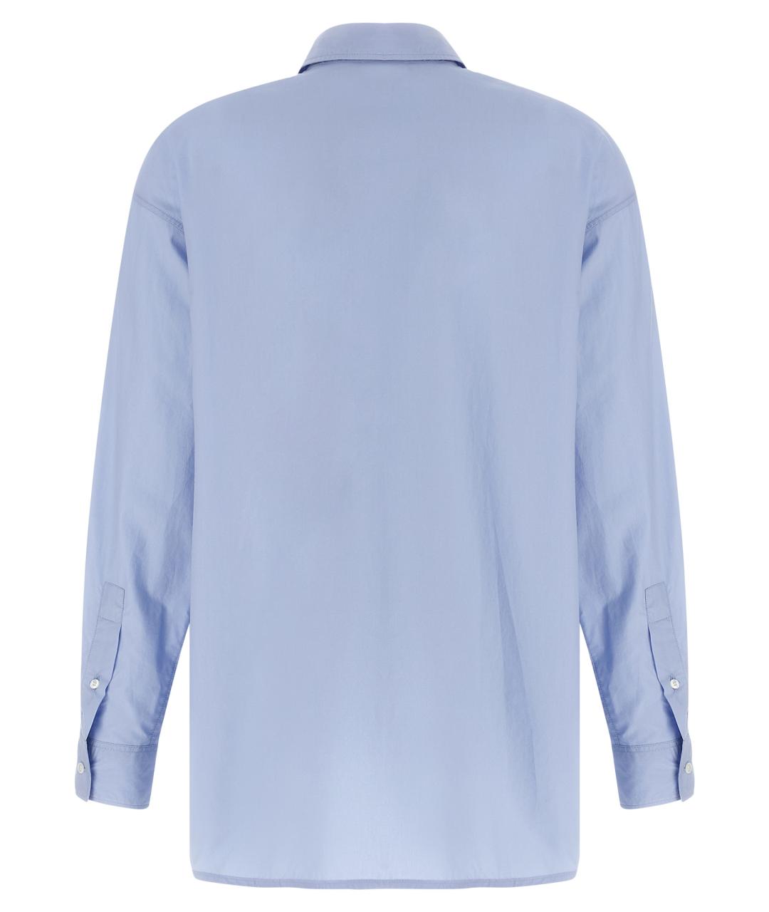 MAISON KITSUNE Синяя хлопковая рубашка, фото 2