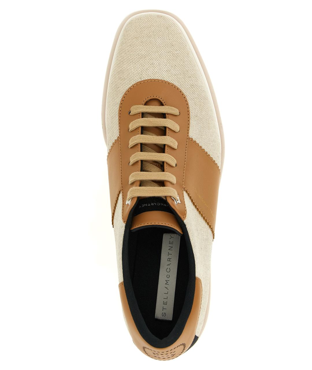 STELLA MCCARTNEY Бежевые синтетические кроссовки, фото 4