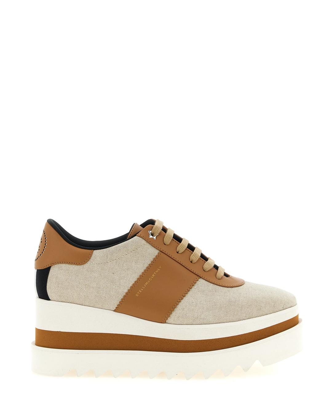 STELLA MCCARTNEY Бежевые синтетические кроссовки, фото 1