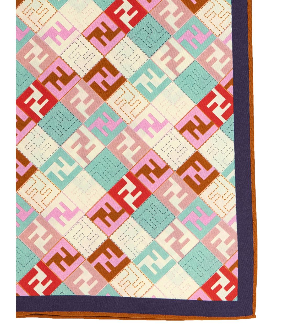 FENDI Мульти шелковый шарф, фото 2