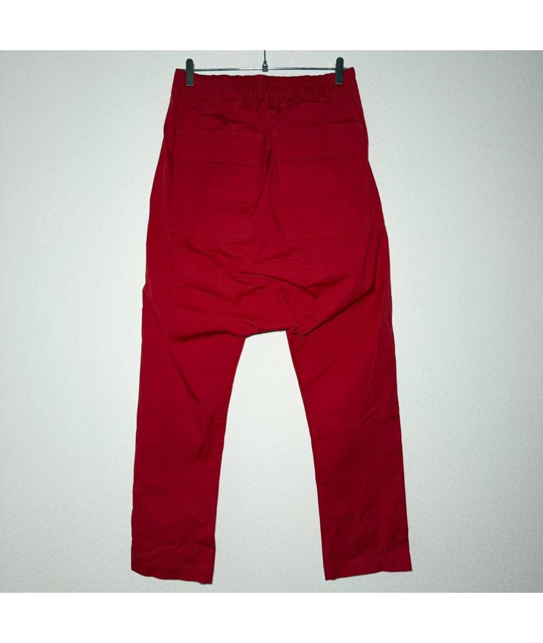 RICK OWENS Красные повседневные брюки, фото 3