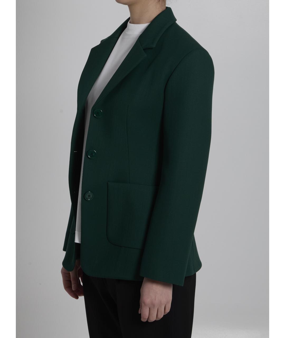 LOEWE Зеленый шерстяной жакет/пиджак, фото 3