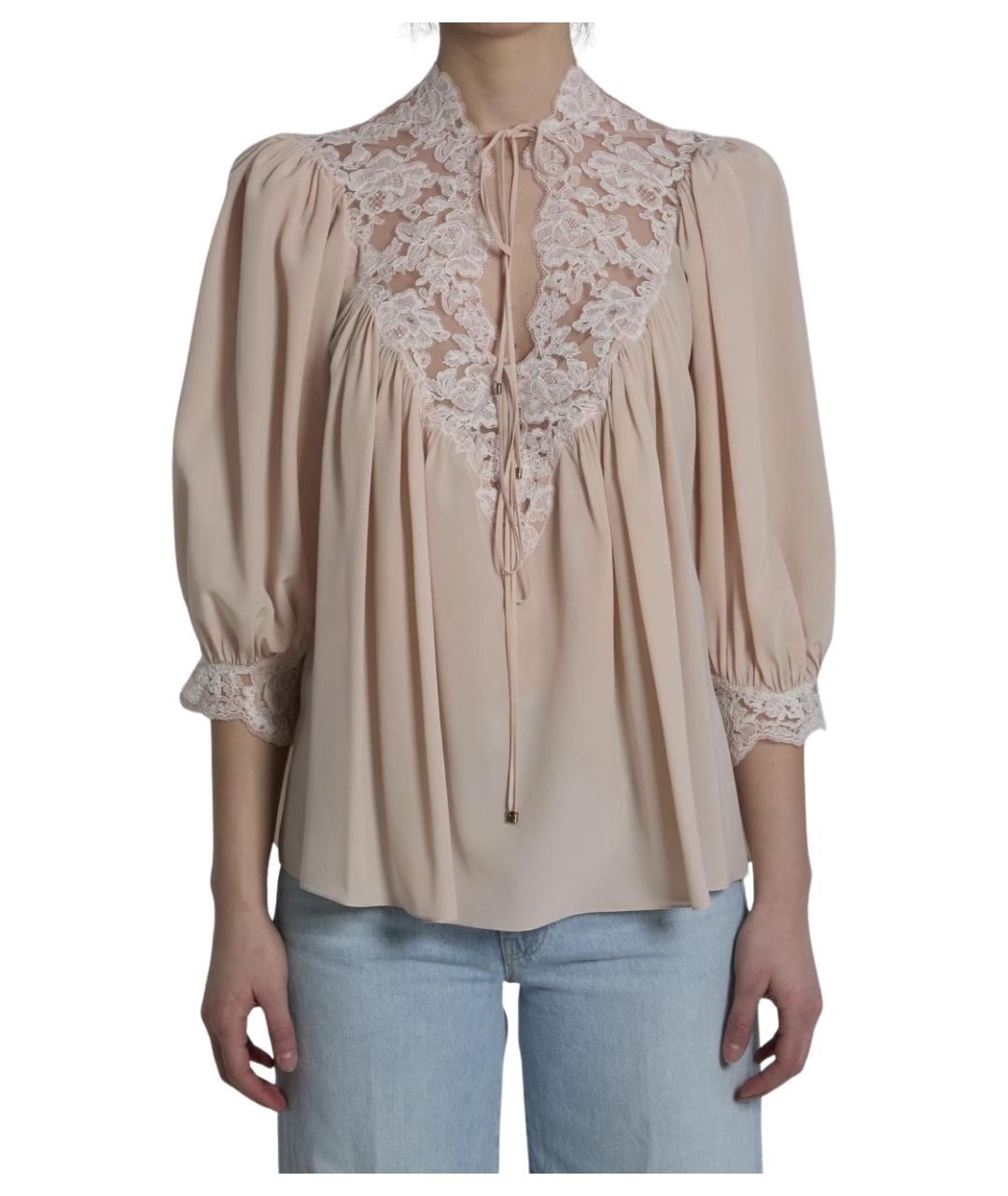 CHLOE Бежевая шелковая рубашка, фото 1