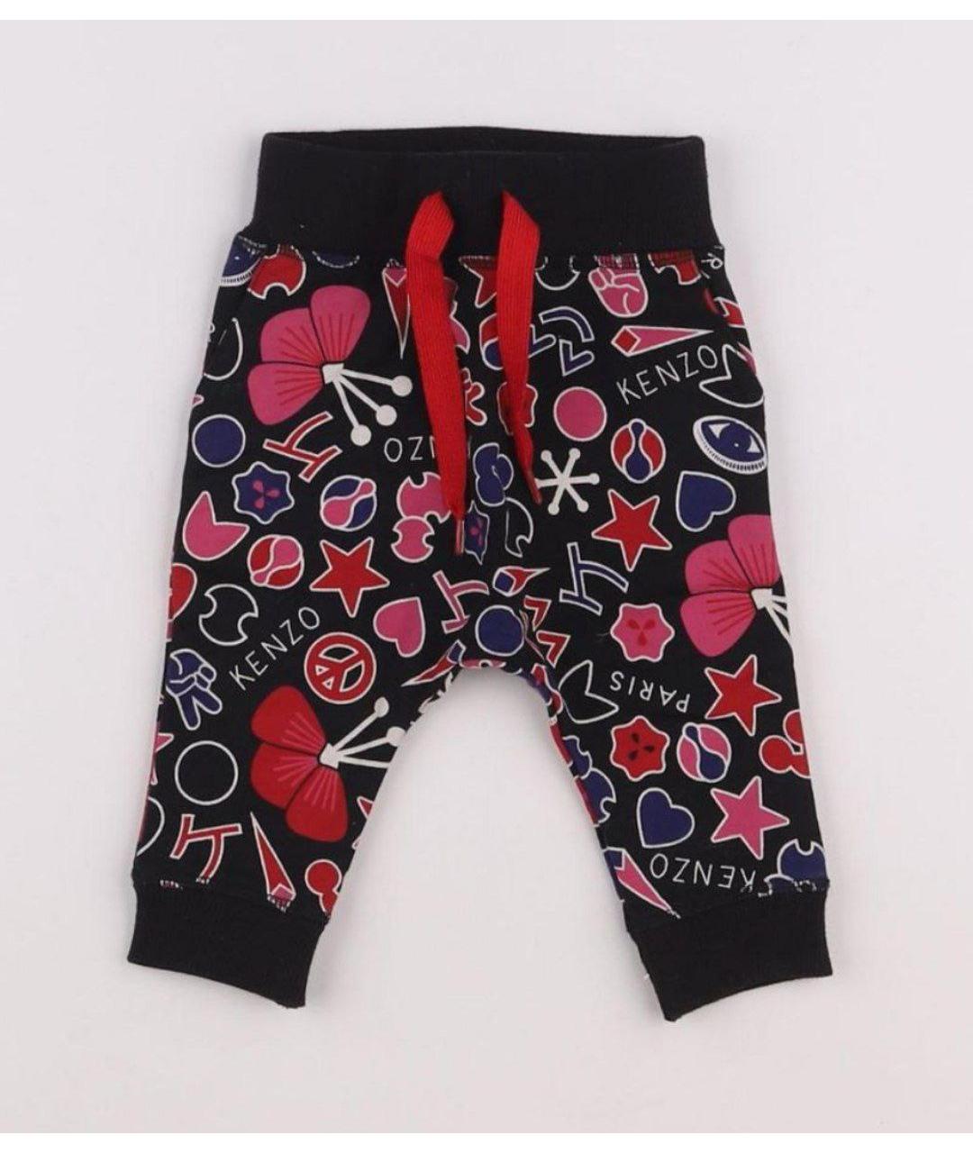 KENZO Черные хлопковые брюки и шорты, фото 2