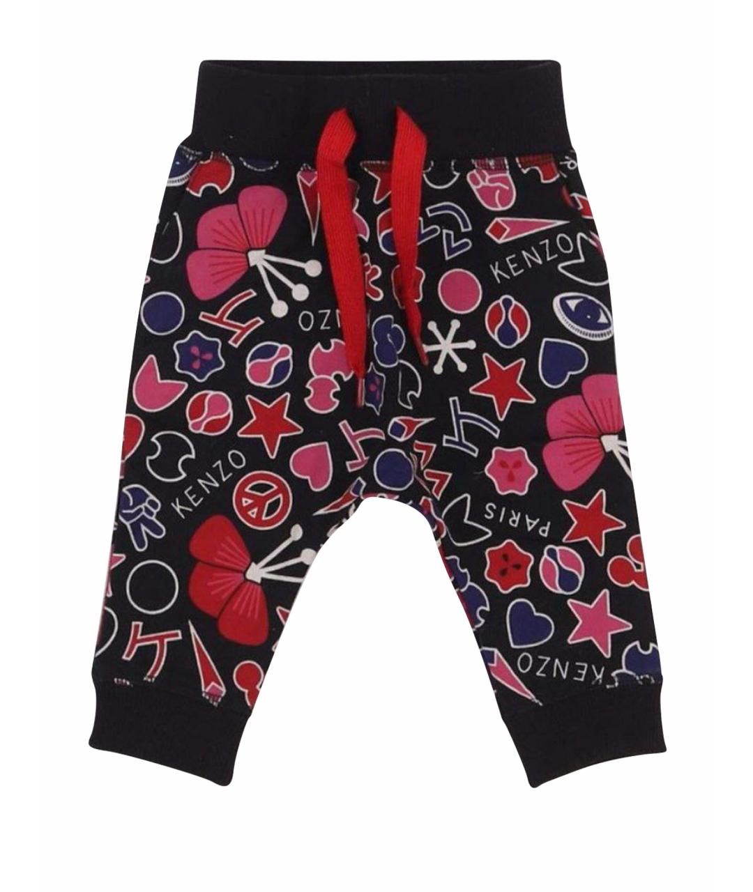 KENZO Черные хлопковые брюки и шорты, фото 1