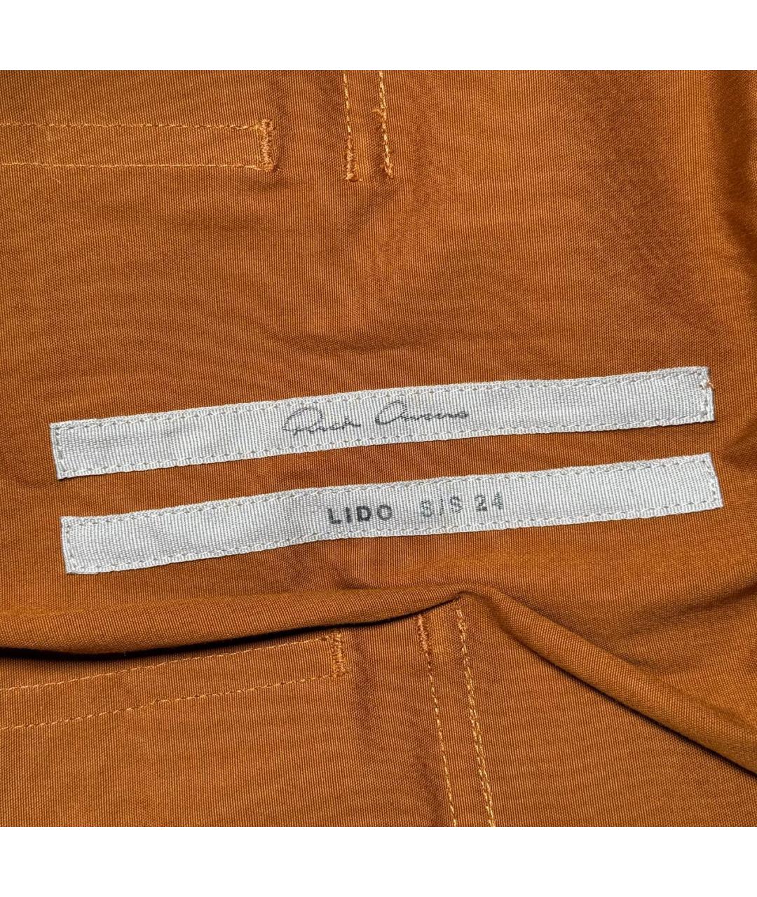 RICK OWENS Коричневые повседневные брюки, фото 8