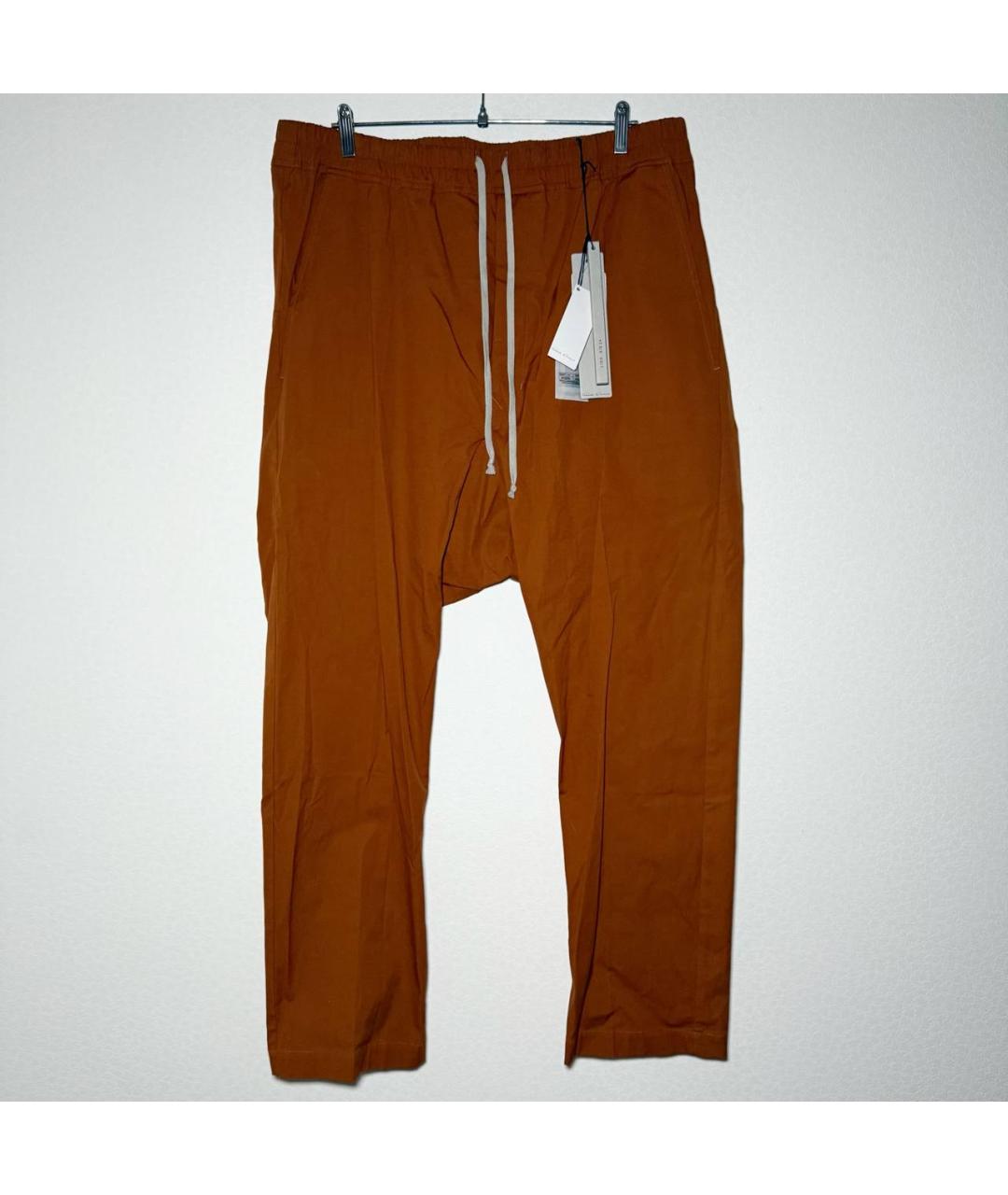 RICK OWENS Коричневые повседневные брюки, фото 10